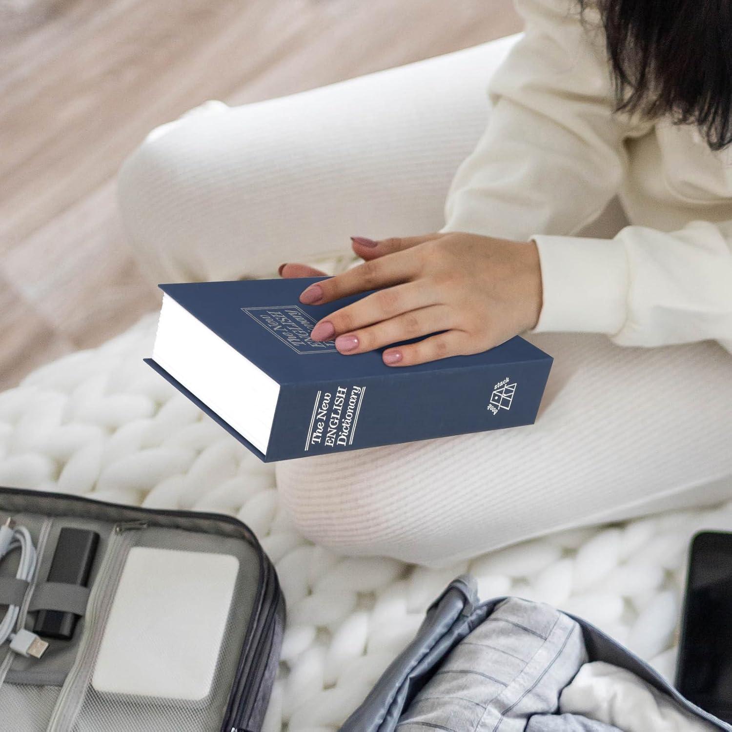 Caja de Seguridad de Libros Tahoe Trails Azul Marino 24.1x15.5cm