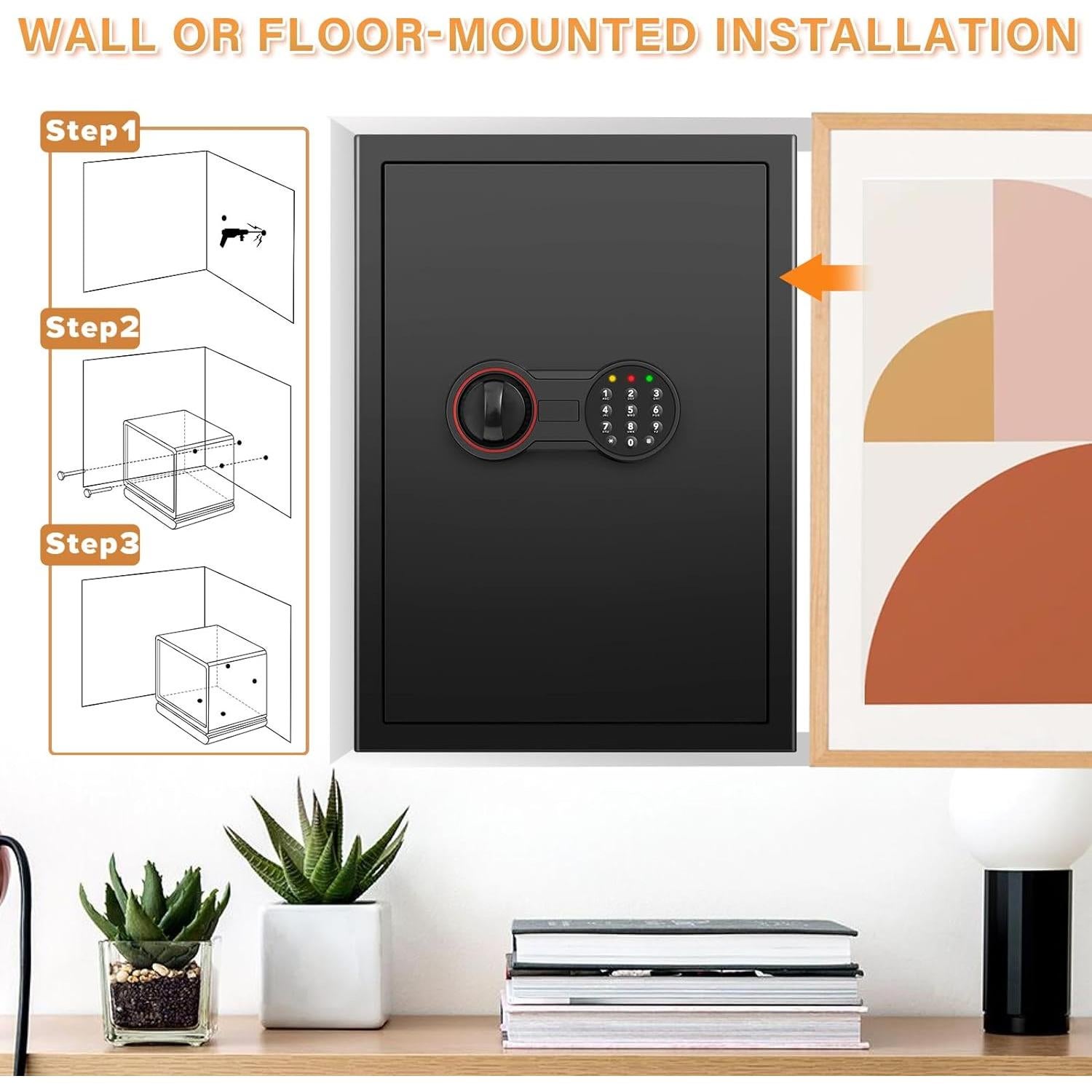Caja Fuerte Digital Bukumo 3.3 Pies³ Resistente al Fuego