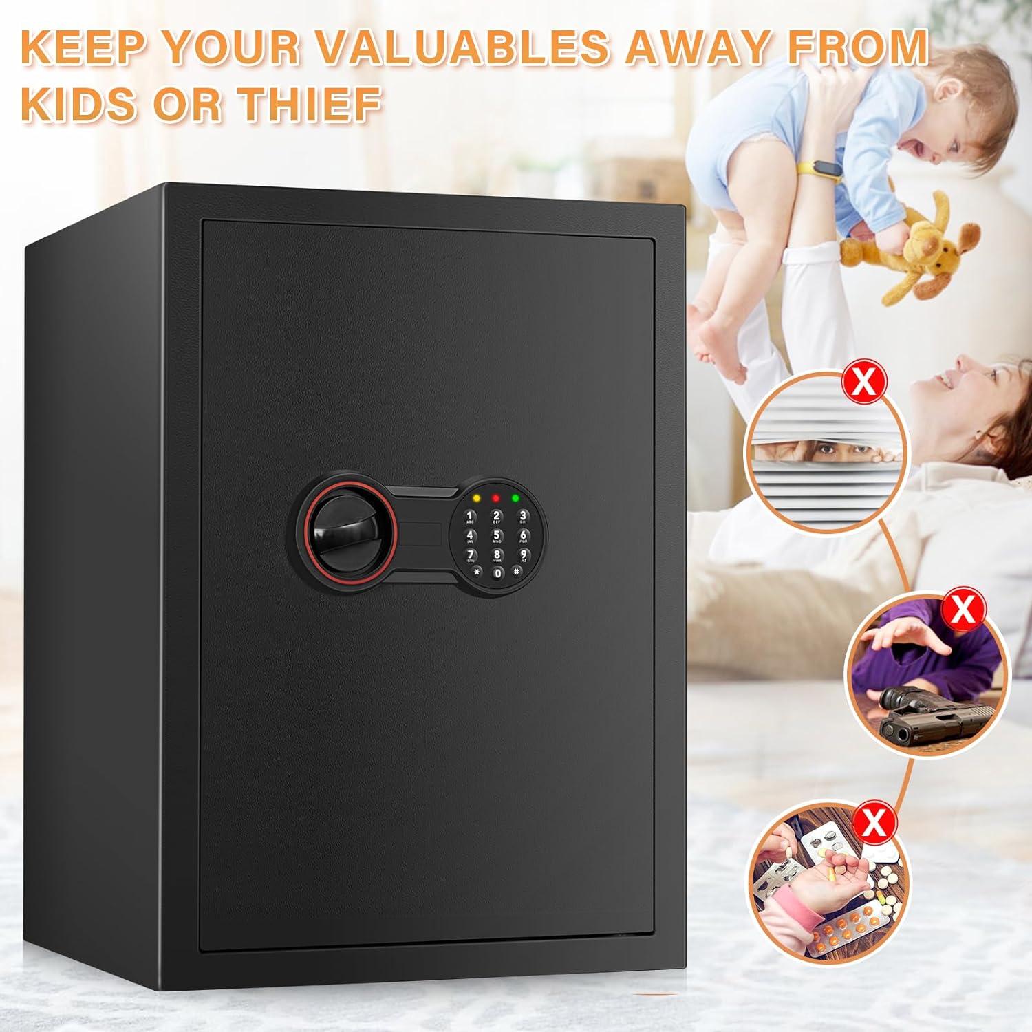 Caja Fuerte Digital Bukumo 3.3 Pies³ Resistente al Fuego