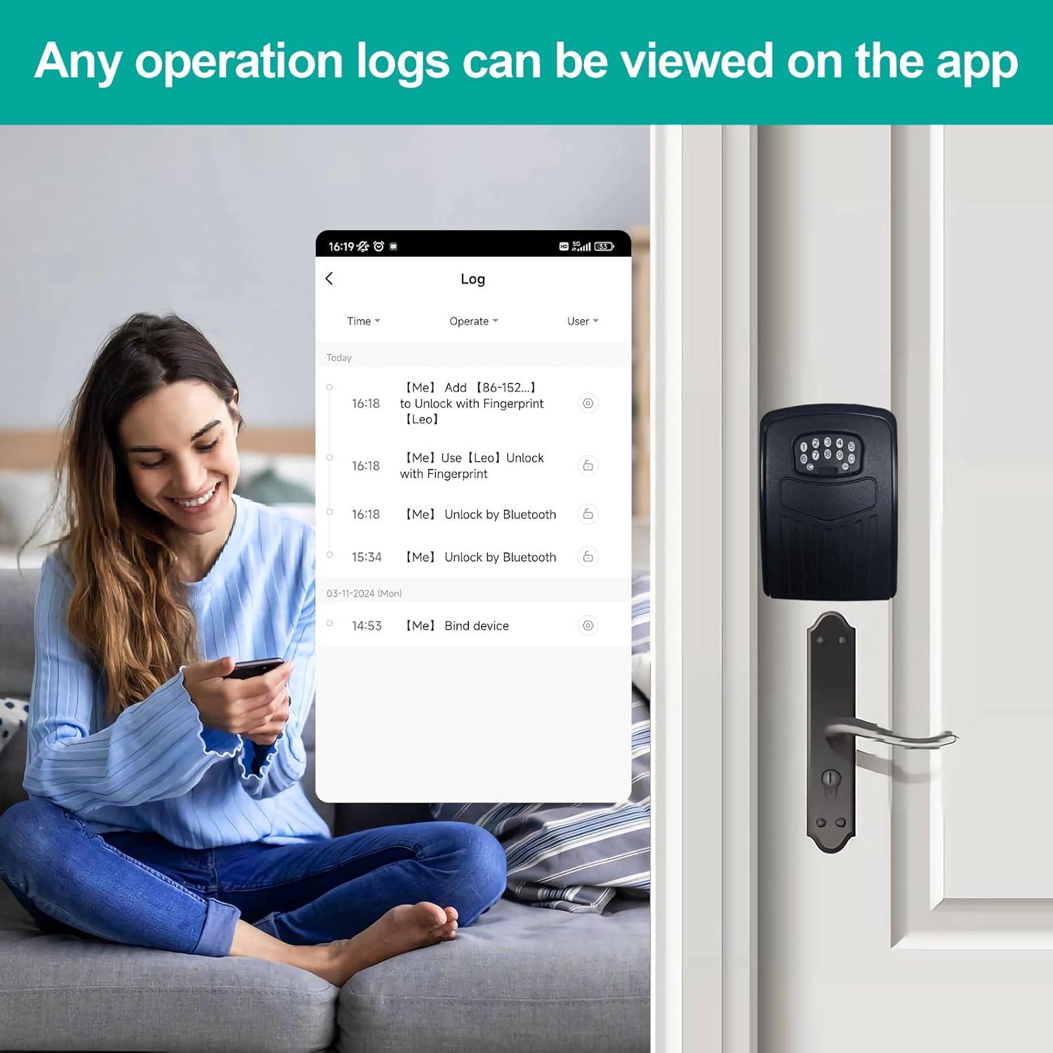 Caja de Llave Inteligente Loccess SMKB2-BTS con WiFi y APP