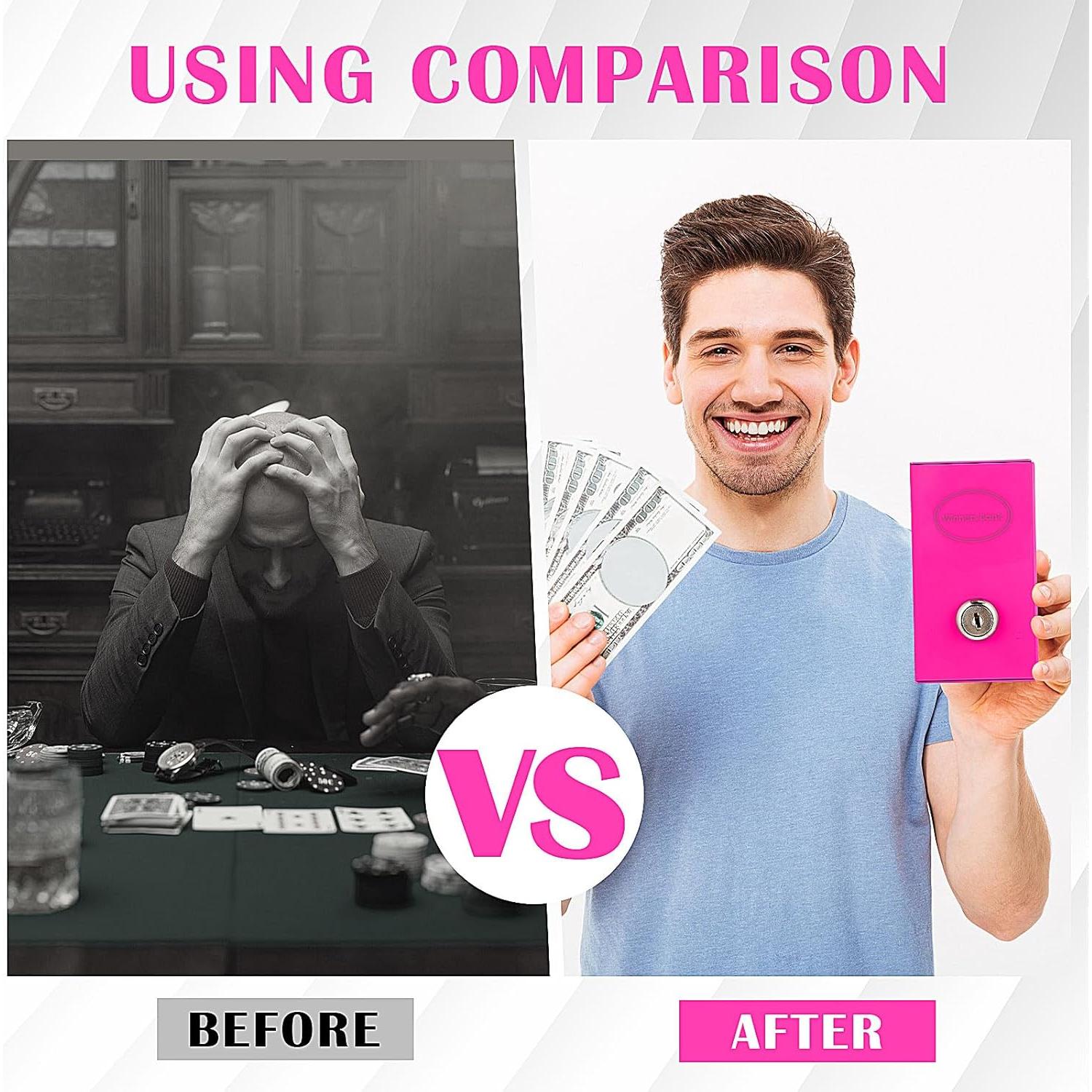 Caja de Metal para Jugadores Reallnaive - Ahorro Portátil Rojo Rosa