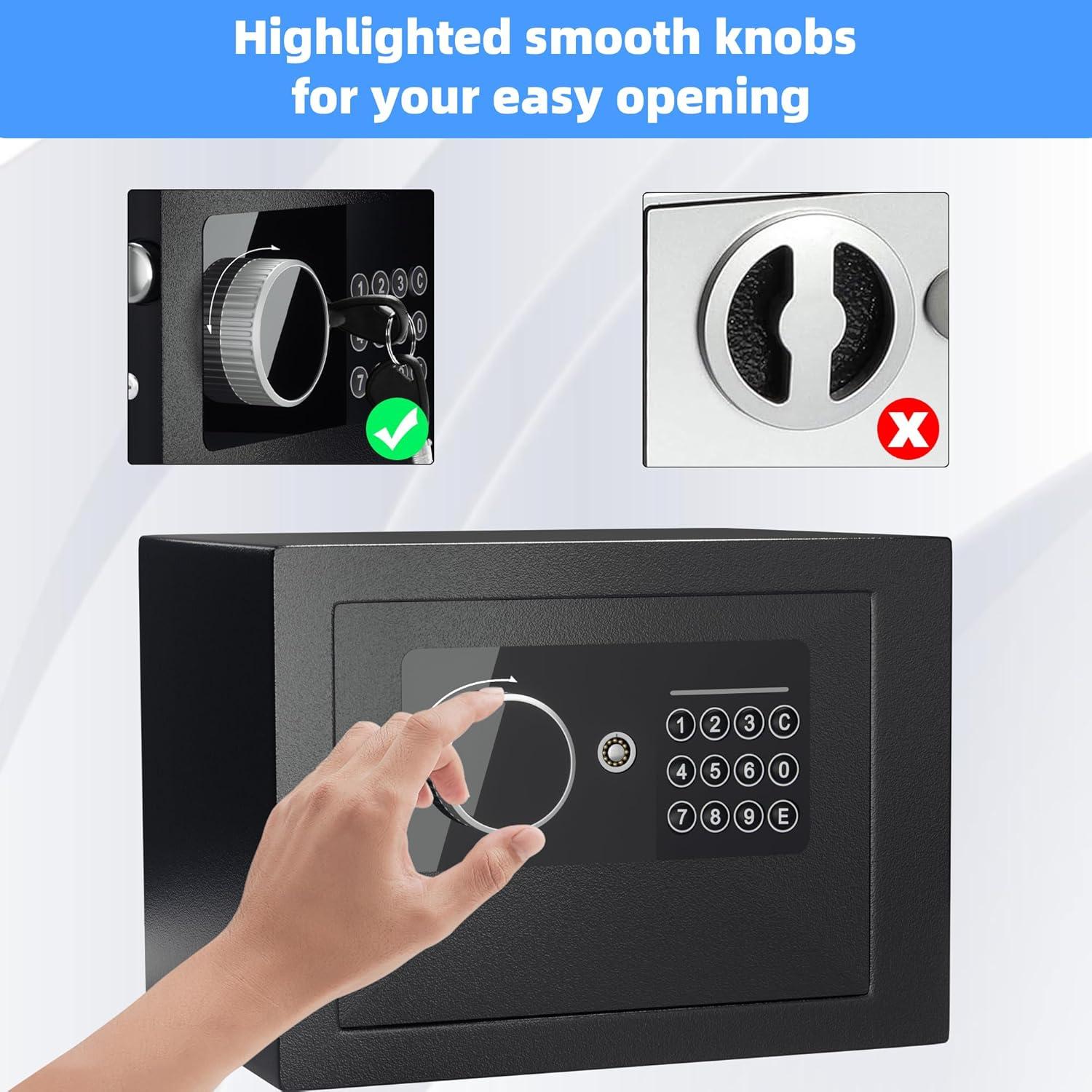 Caja Fuerte Electrónica CDC DIGI 4.6L Acero 23x17x17cm