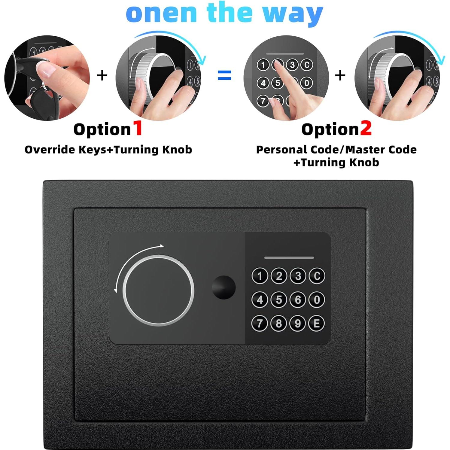 Caja Fuerte Electrónica CDC DIGI 4.6L Acero 23x17x17cm