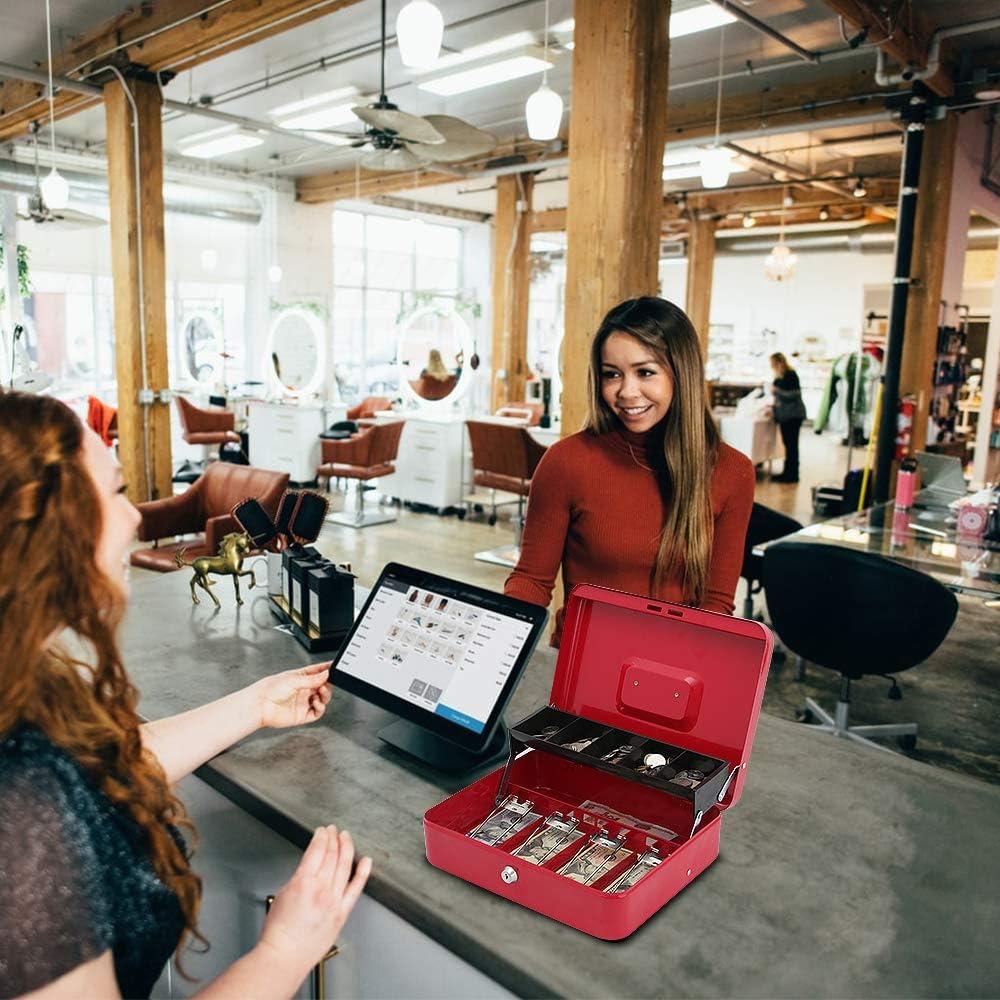 Caja de Dinero xydled con Cerradura de Llave 30x24x9 cm Roja