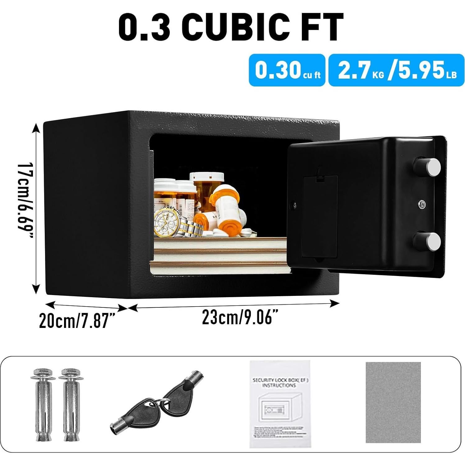 Caja Fuerte TOTOY 0.5 Pies Cúbicos Acero Electrónica