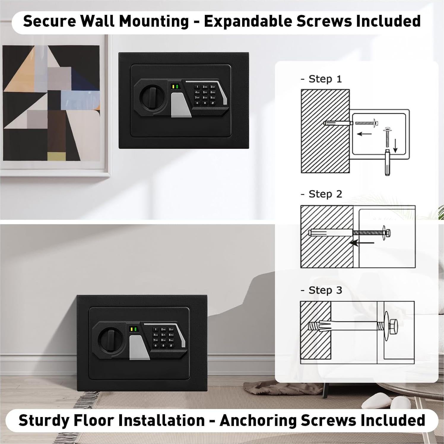 Caja Fuerte TOTOY 0.5 Pies Cúbicos Acero Electrónica