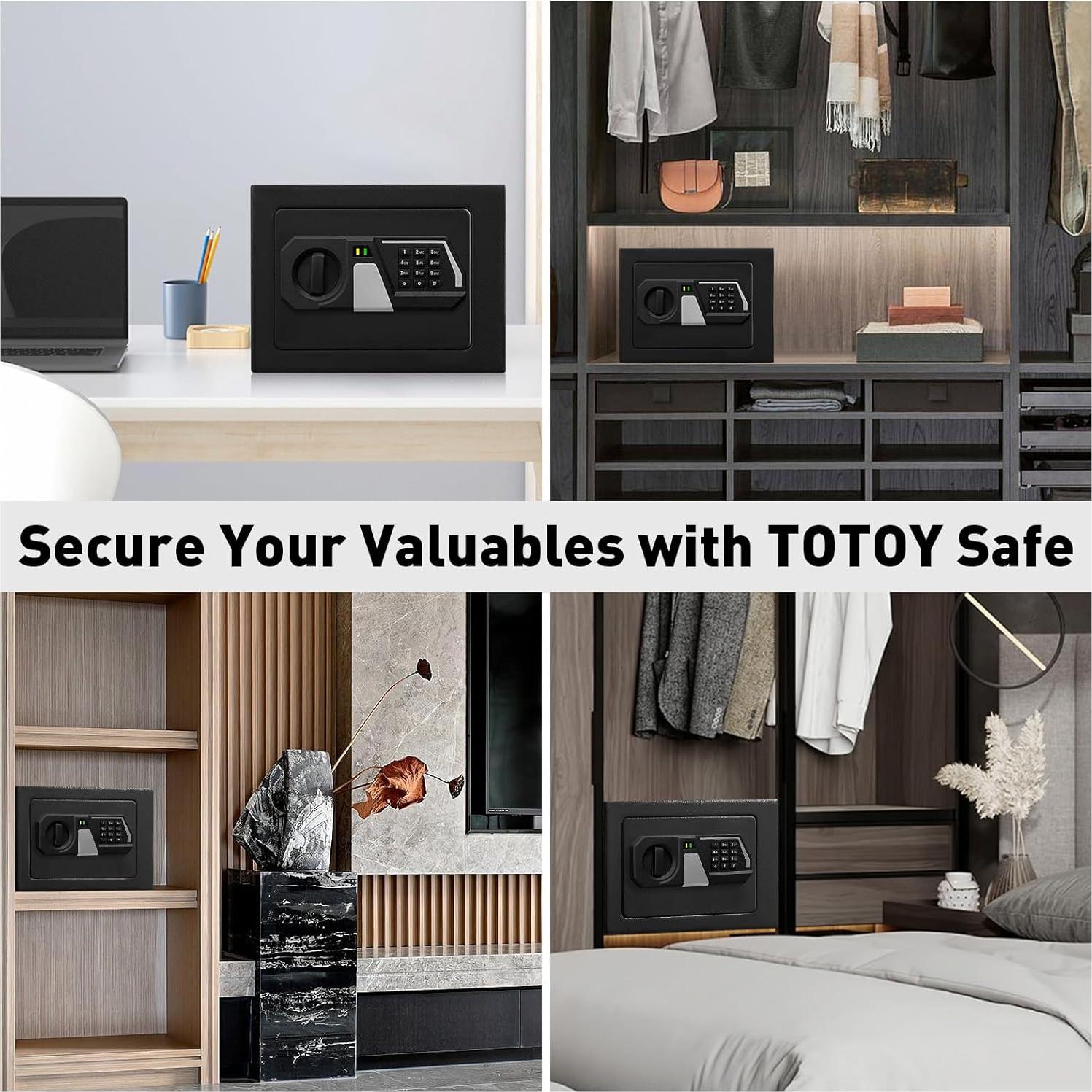 Caja Fuerte TOTOY 0.5 Pies Cúbicos Acero Electrónica