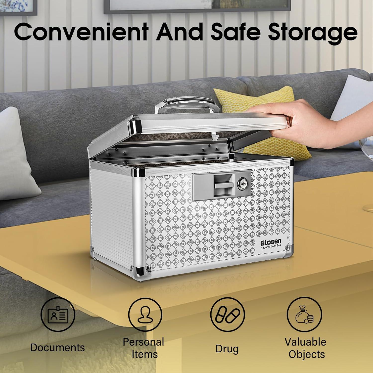 Caja de Seguridad para Medicamentos Glosen M-30.48cm Gris