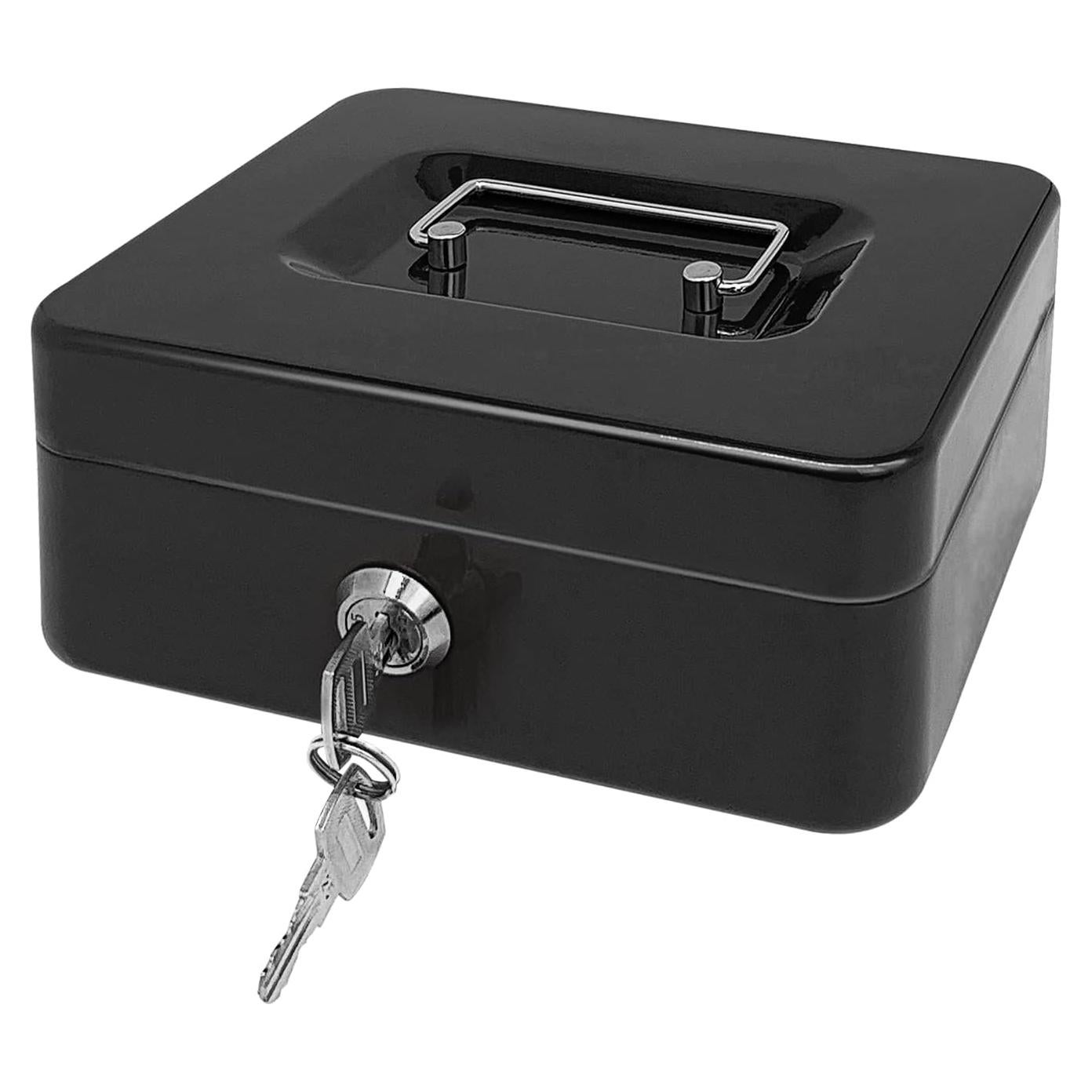 Caja de Dinero de Acero PACOLO con Cerradura de Llave 20 cm