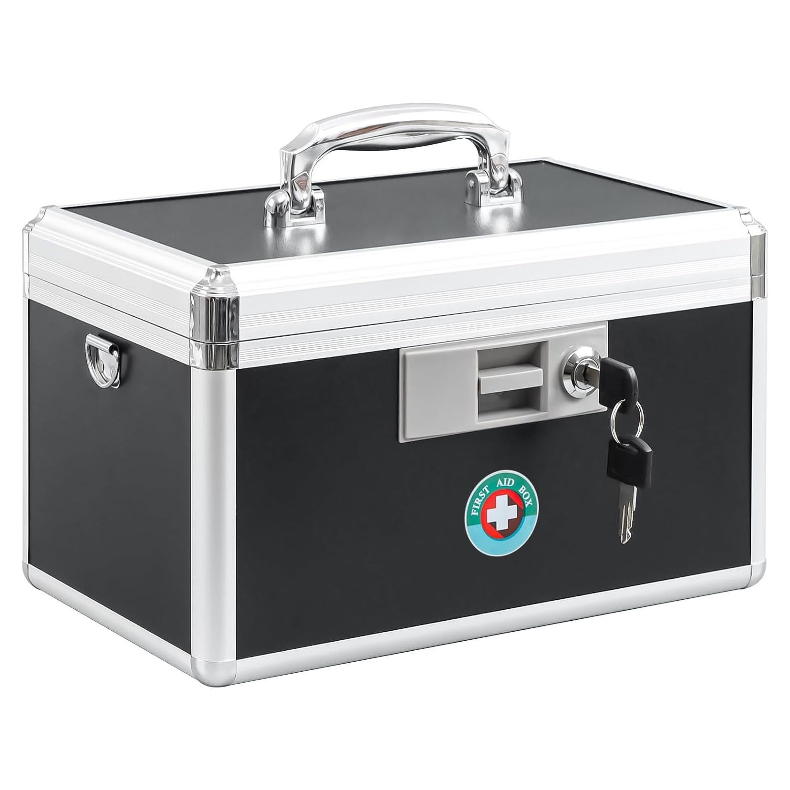 Caja de Seguridad para Medicamentos KYODOLED Negra 30.99x19.81x20.83 cm