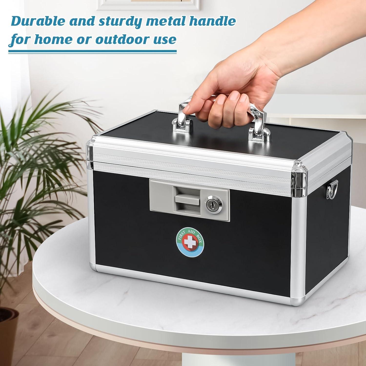 Caja de Seguridad para Medicamentos KYODOLED Negra 30.99x19.81x20.83 cm