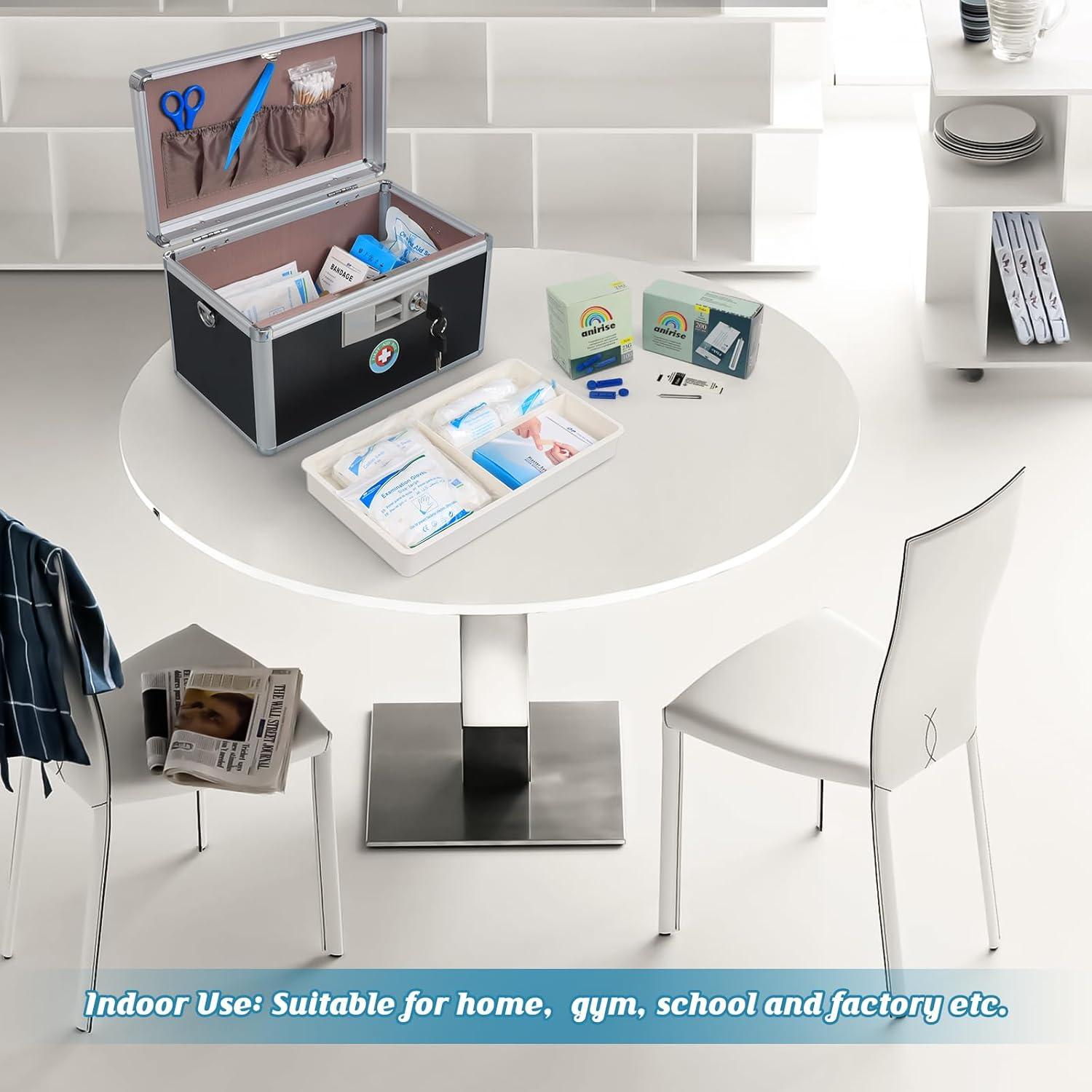 Caja de Seguridad para Medicamentos KYODOLED Negra 30.99x19.81x20.83 cm