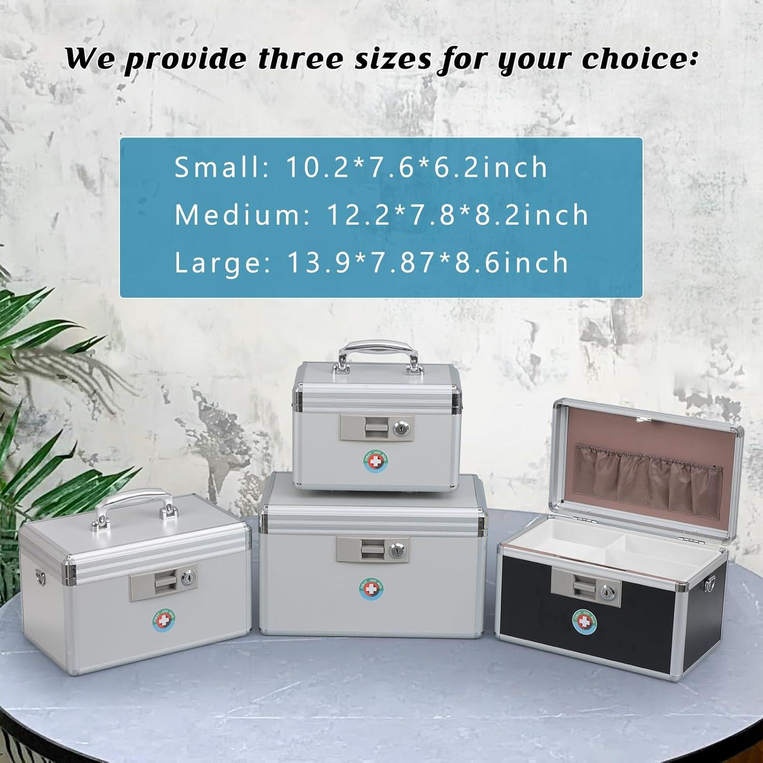 Caja de Seguridad para Medicamentos KYODOLED Negra 30.99x19.81x20.83 cm