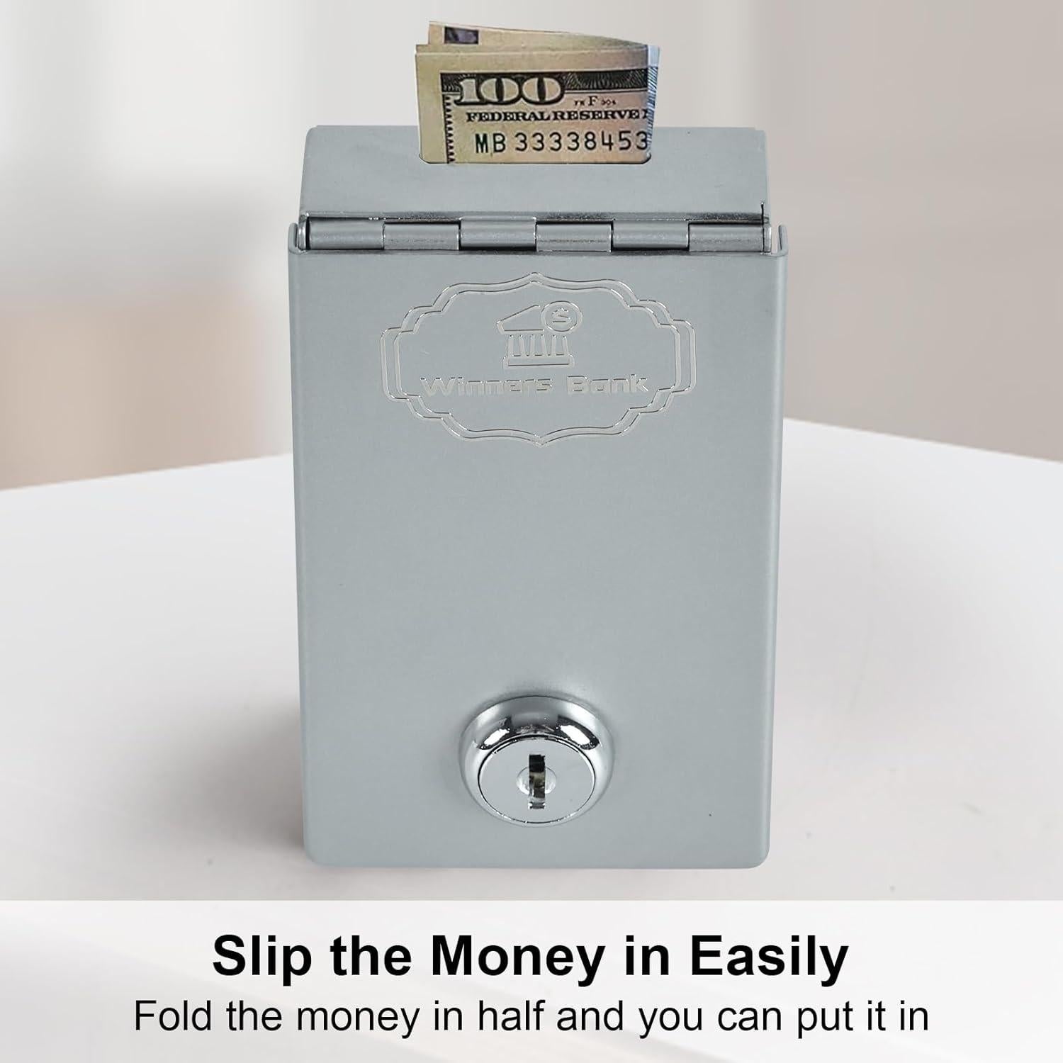 Caja Fuerte Portátil Meudid para Jugadores - Metal Plata