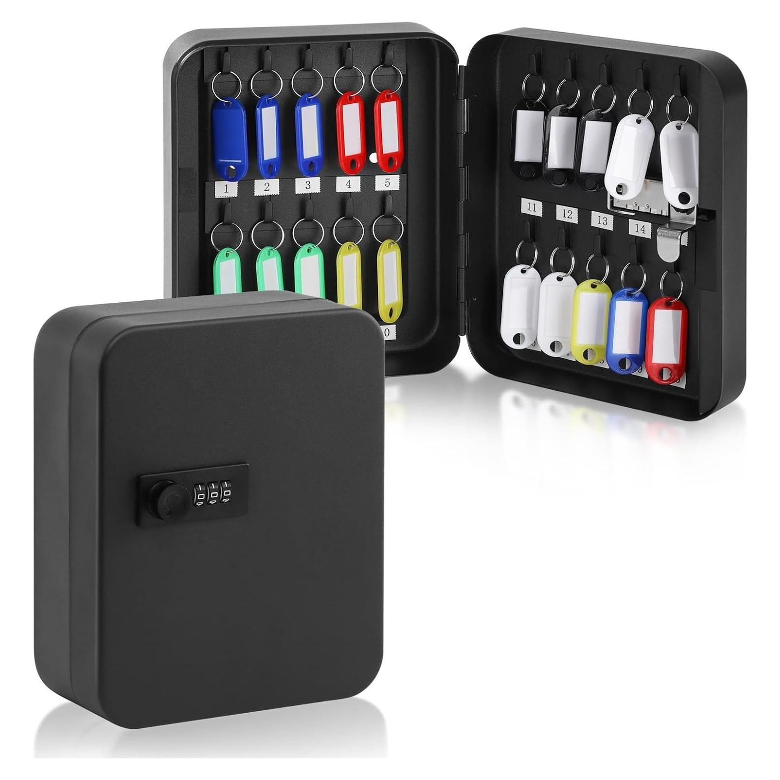 Caja de Almacenamiento de Llaves KYODOLED 20 Llaves Negra