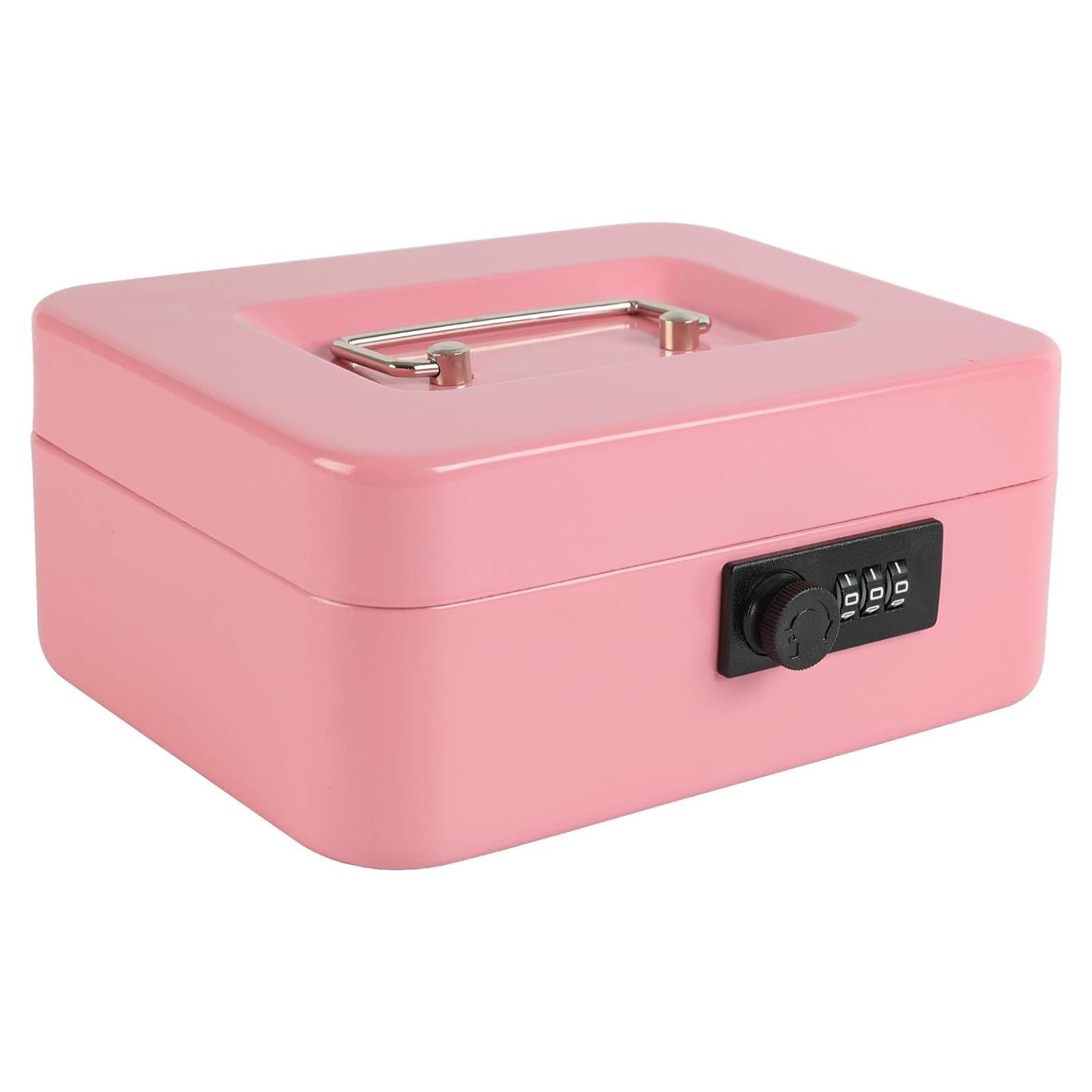 Caja Fuerte Mediana xydled de Acero con Cerradura Combinación Rosa