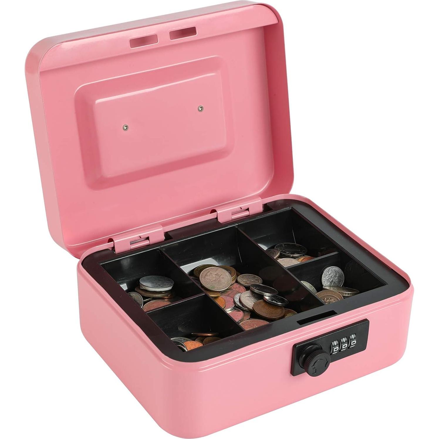 Caja Fuerte Mediana xydled de Acero con Cerradura Combinación Rosa