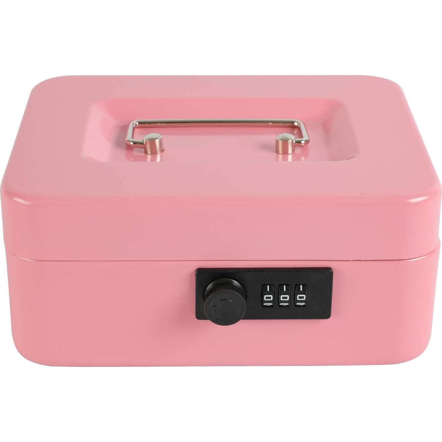 Caja Fuerte Mediana xydled de Acero con Cerradura Combinación Rosa