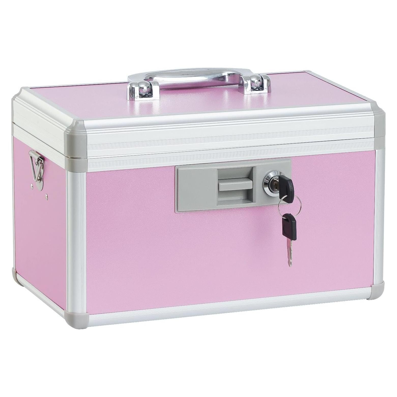 Caja de Seguridad para Medicamentos xyd SB-123 Rosa 31x20x20cm