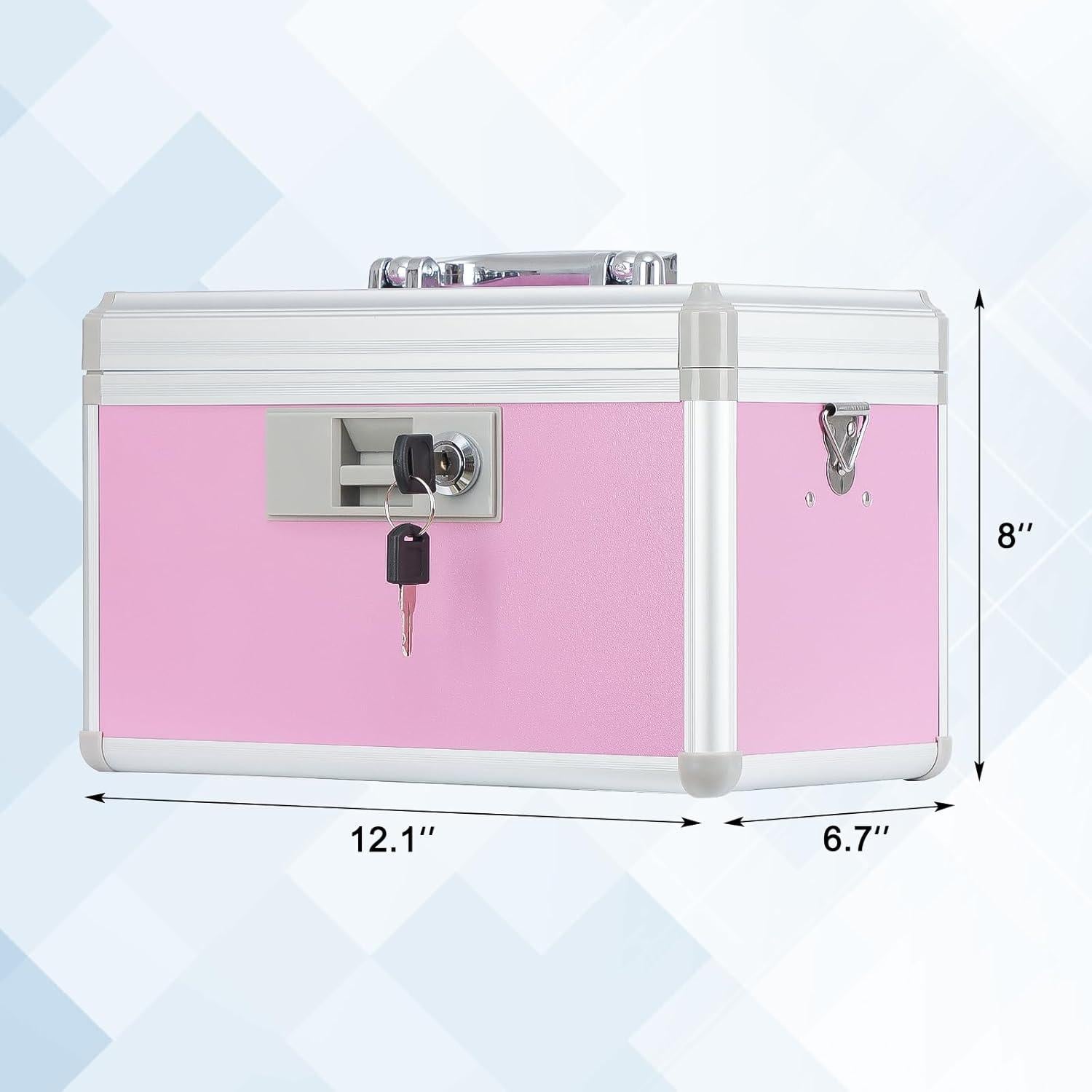 Caja de Seguridad para Medicamentos xyd SB-123 Rosa 31x20x20cm