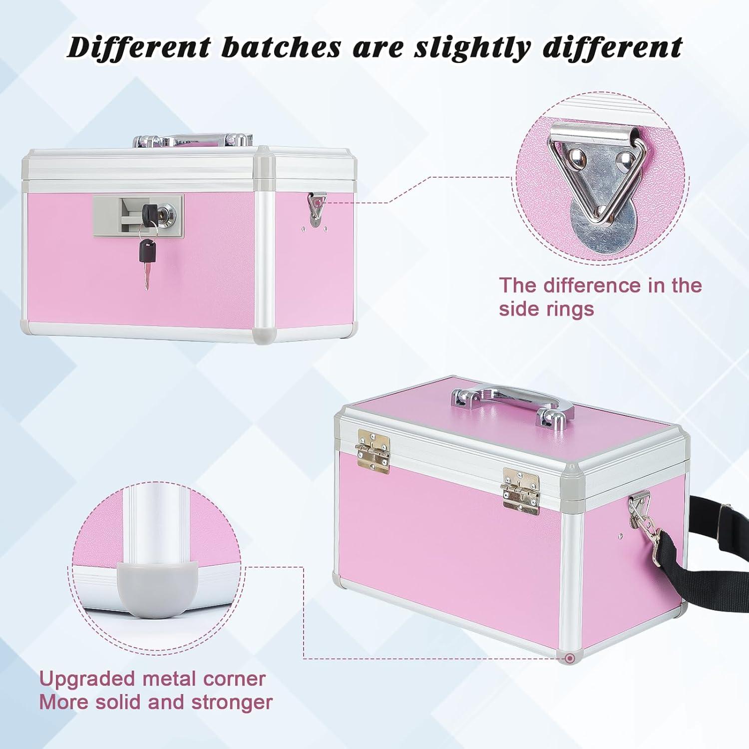 Caja de Seguridad para Medicamentos xyd SB-123 Rosa 31x20x20cm