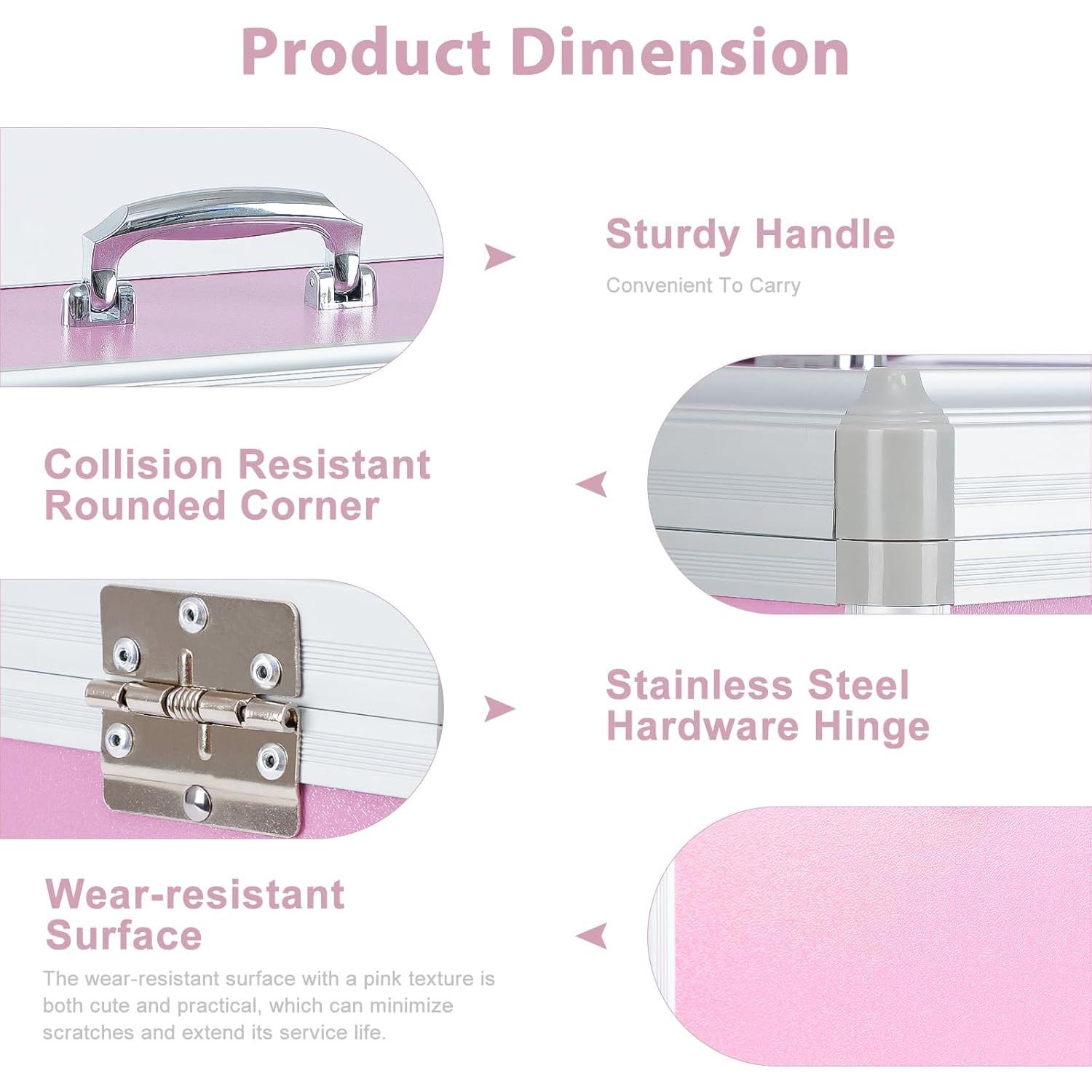 Caja de Seguridad para Medicamentos xyd SB-123 Rosa 31x20x20cm