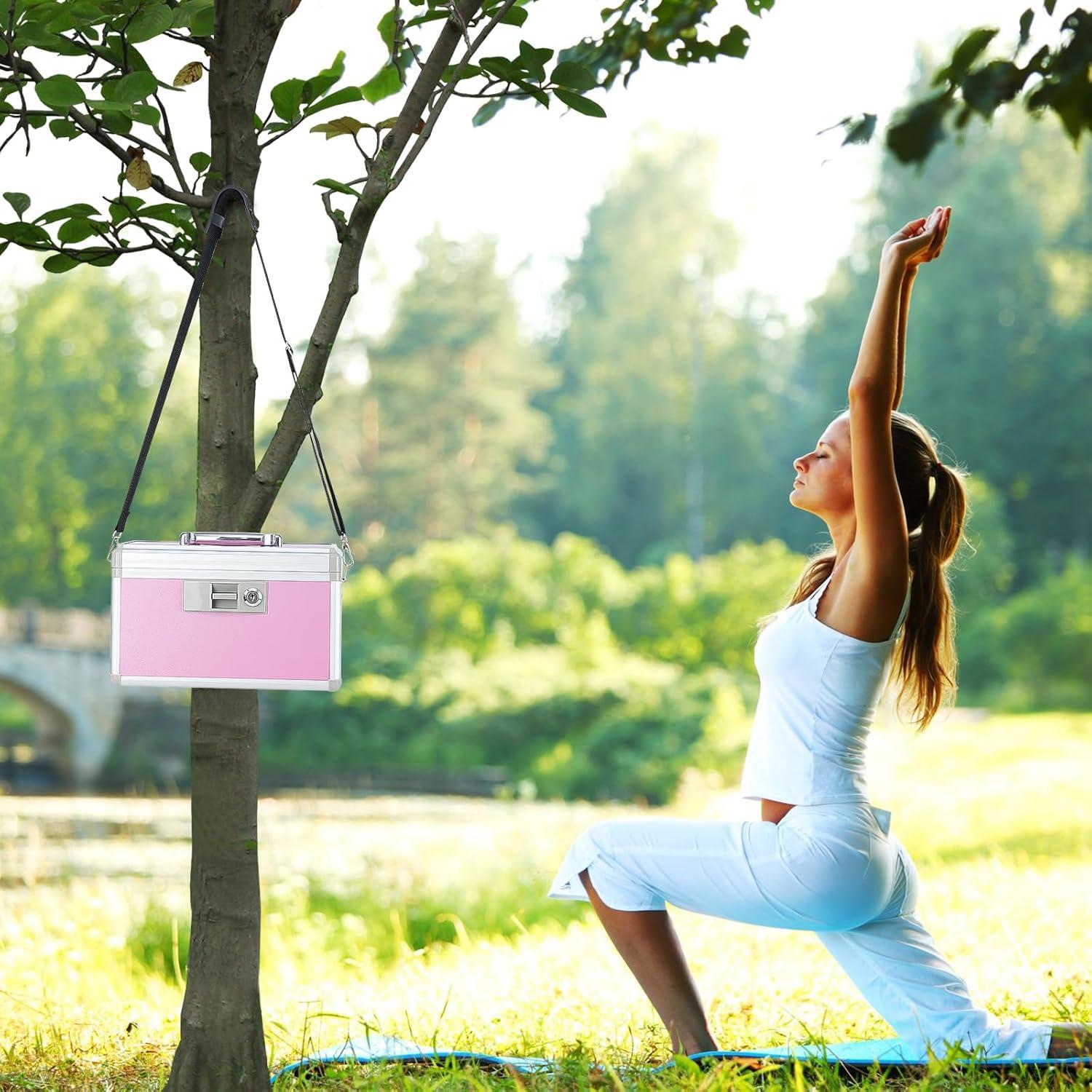 Caja de Seguridad para Medicamentos xyd SB-123 Rosa 31x20x20cm