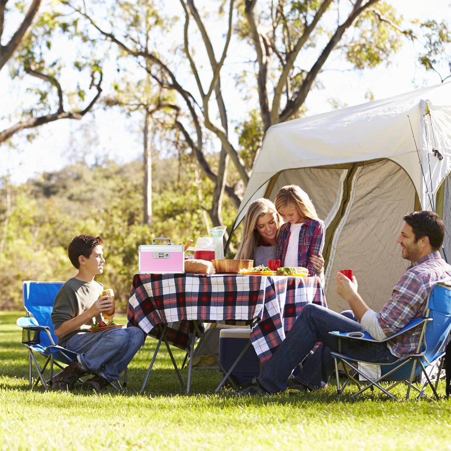 Caja de Seguridad para Medicamentos xyd SB-123 Rosa 31x20x20cm