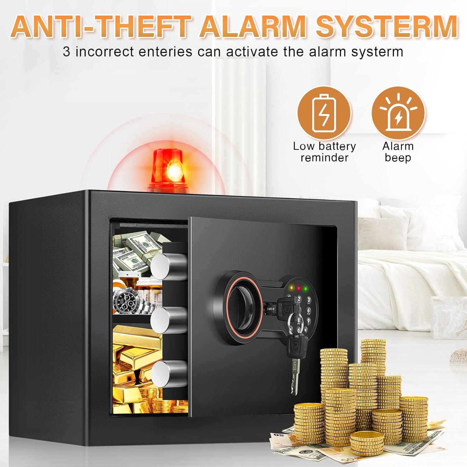 Caja Fuerte Digital Tepafac 25H con Alarma y Estante Removible