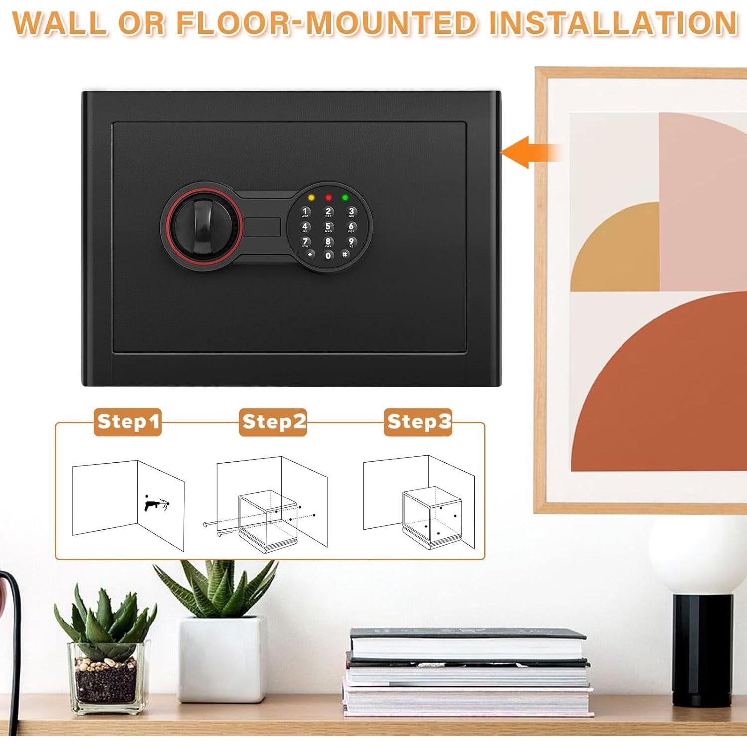 Caja Fuerte Digital Tepafac 25H con Alarma y Estante Removible