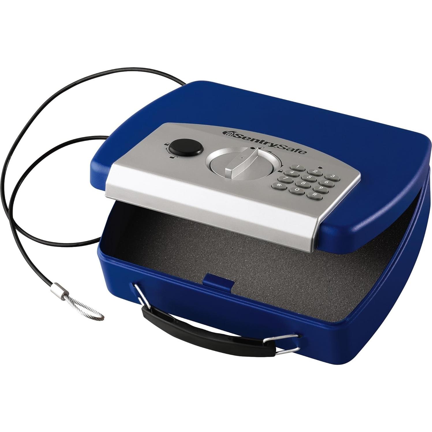 Caja Fuerte Pequeña SentrySafe Azul con Teclado Digital