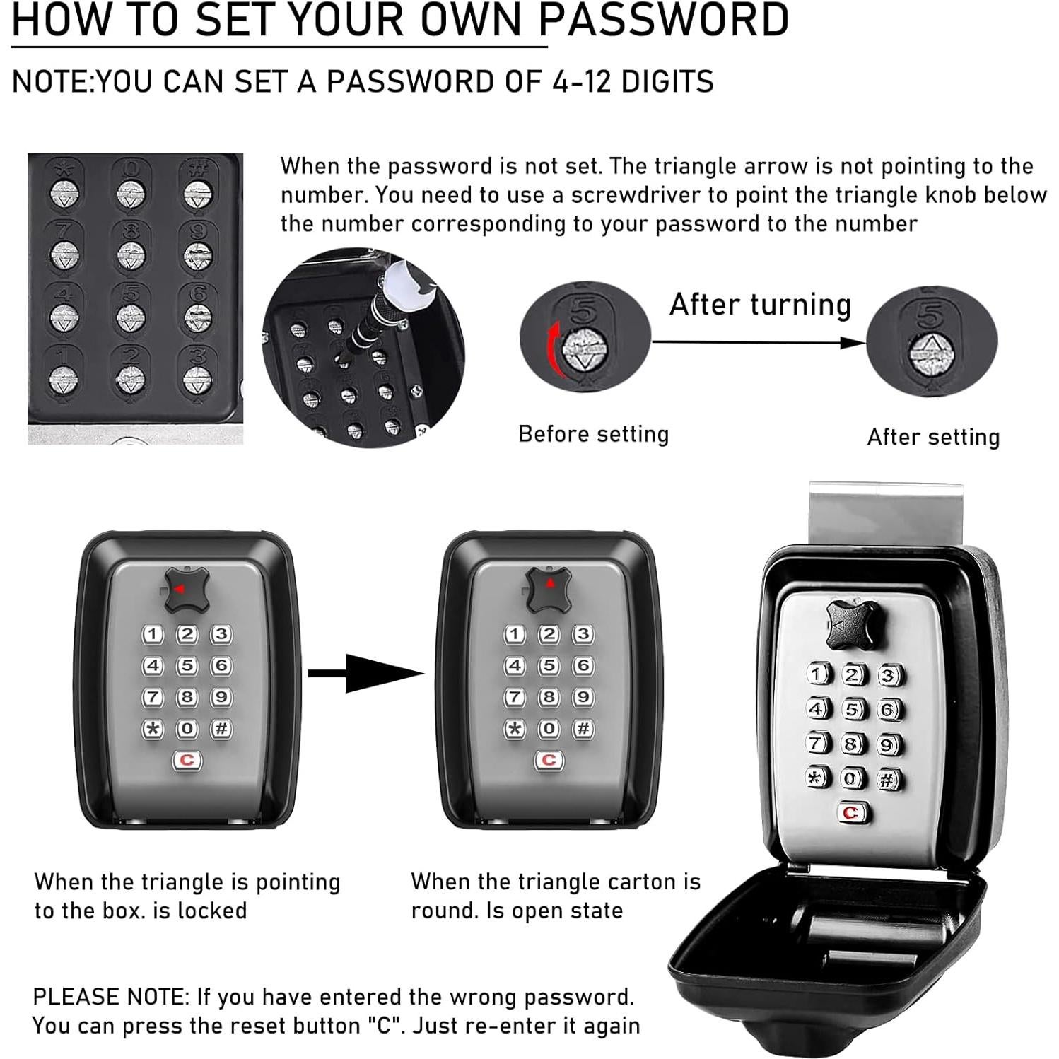 Caja de Seguridad para Ventana de Auto BNRSZ SL-591 - Llaves