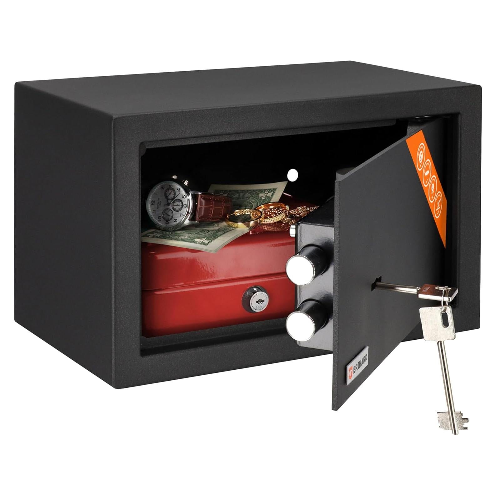 Caja Fuerte de Llave Brihard 20x31x20cm Alta Seguridad