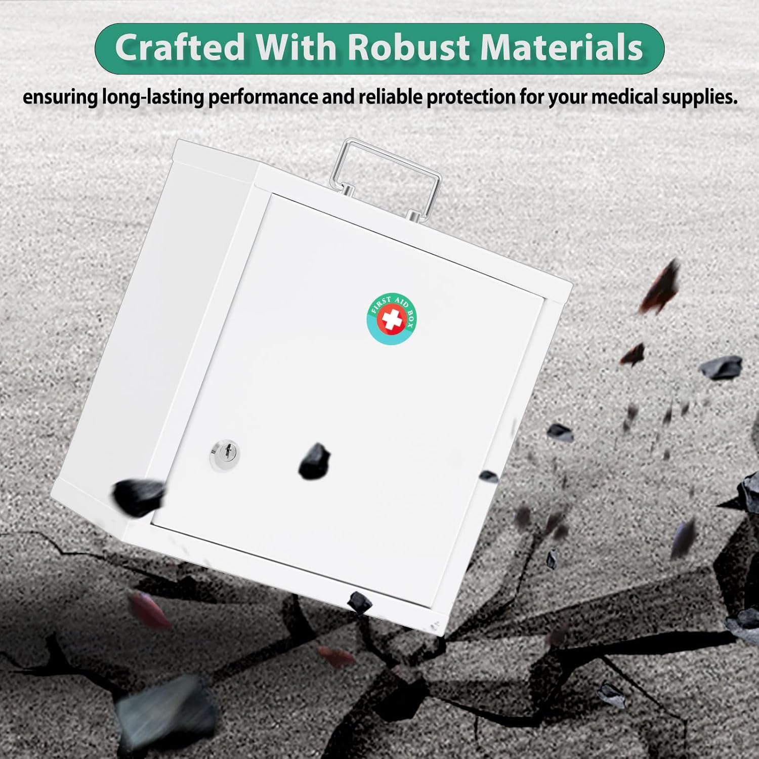 Gabinete Médico con Cerradura KYODOLED 25.4x11.9x25.4 cm Blanco