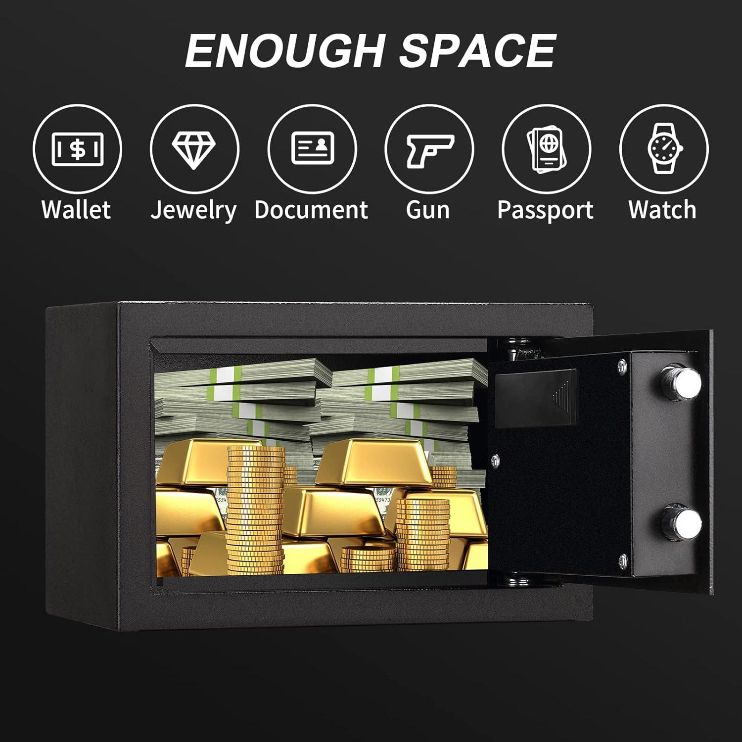 Caja Fuerte Digital Tenamic 0.4 Pies Cúbicos con Alarma