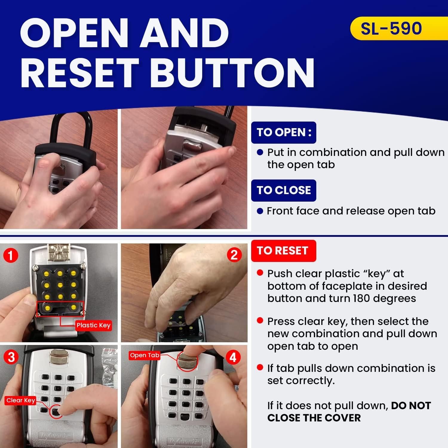 Caja de Seguridad Exterior KeyGuard Pro SL-590-Cvr Mediana