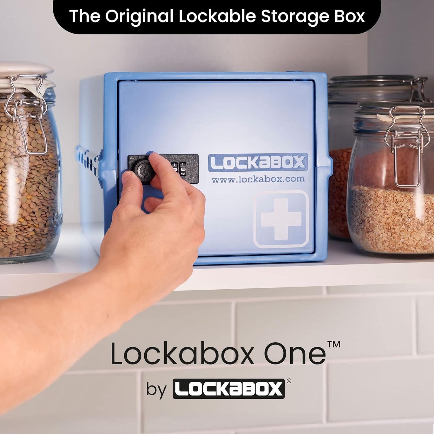 Lockabox One Caja de Seguridad para Medicamentos Medi Blue