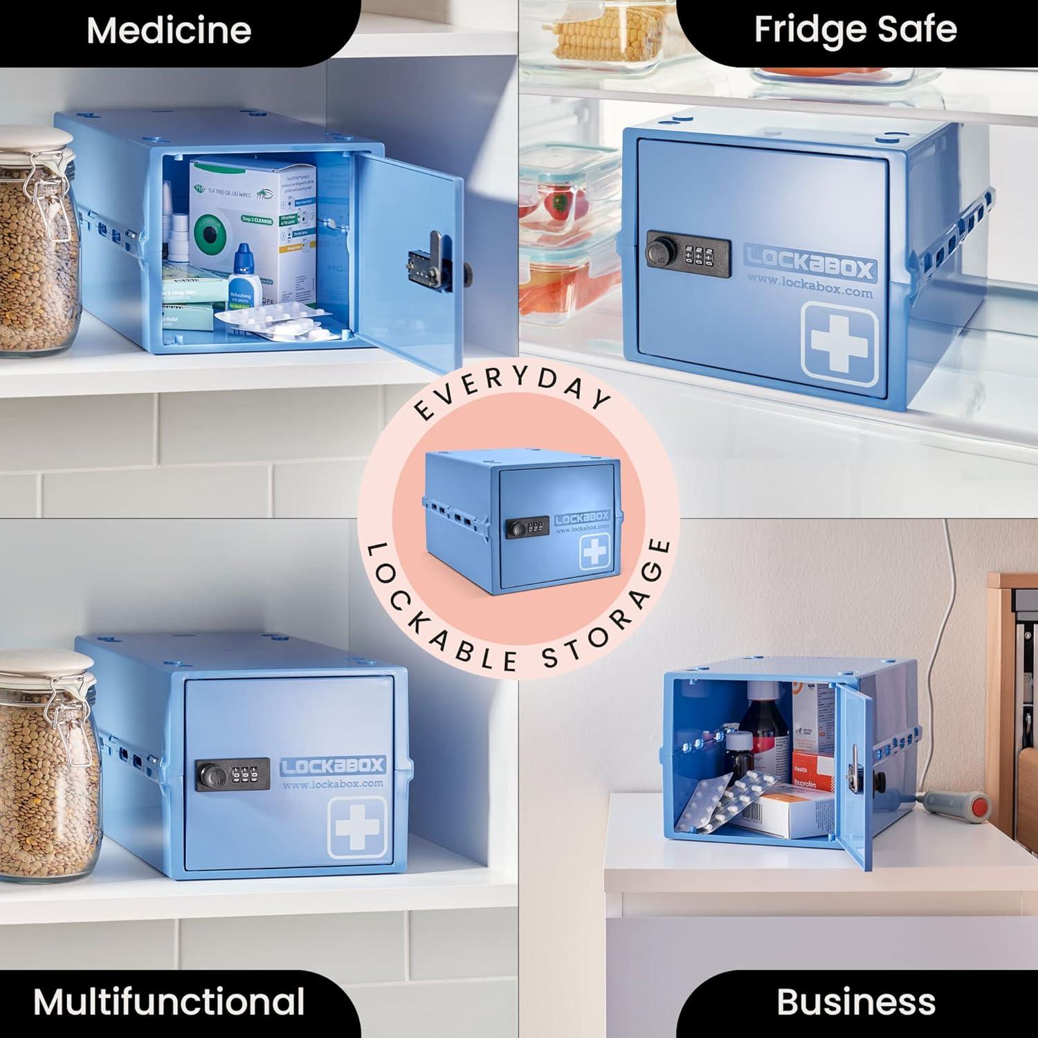 Lockabox One Caja de Seguridad para Medicamentos Medi Blue