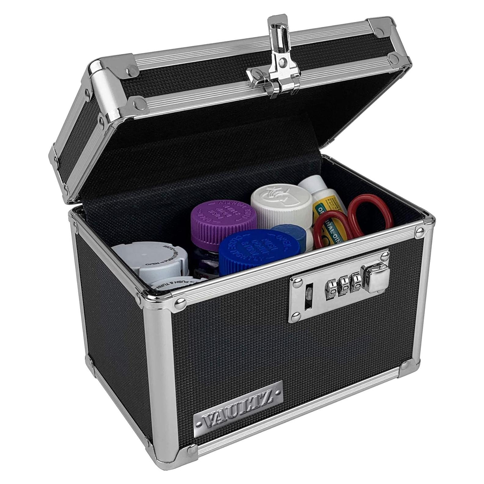 Caja de Seguridad para Medicamentos Vaultz - 12.7x17.8x12.7cm - Cerradura Combinación