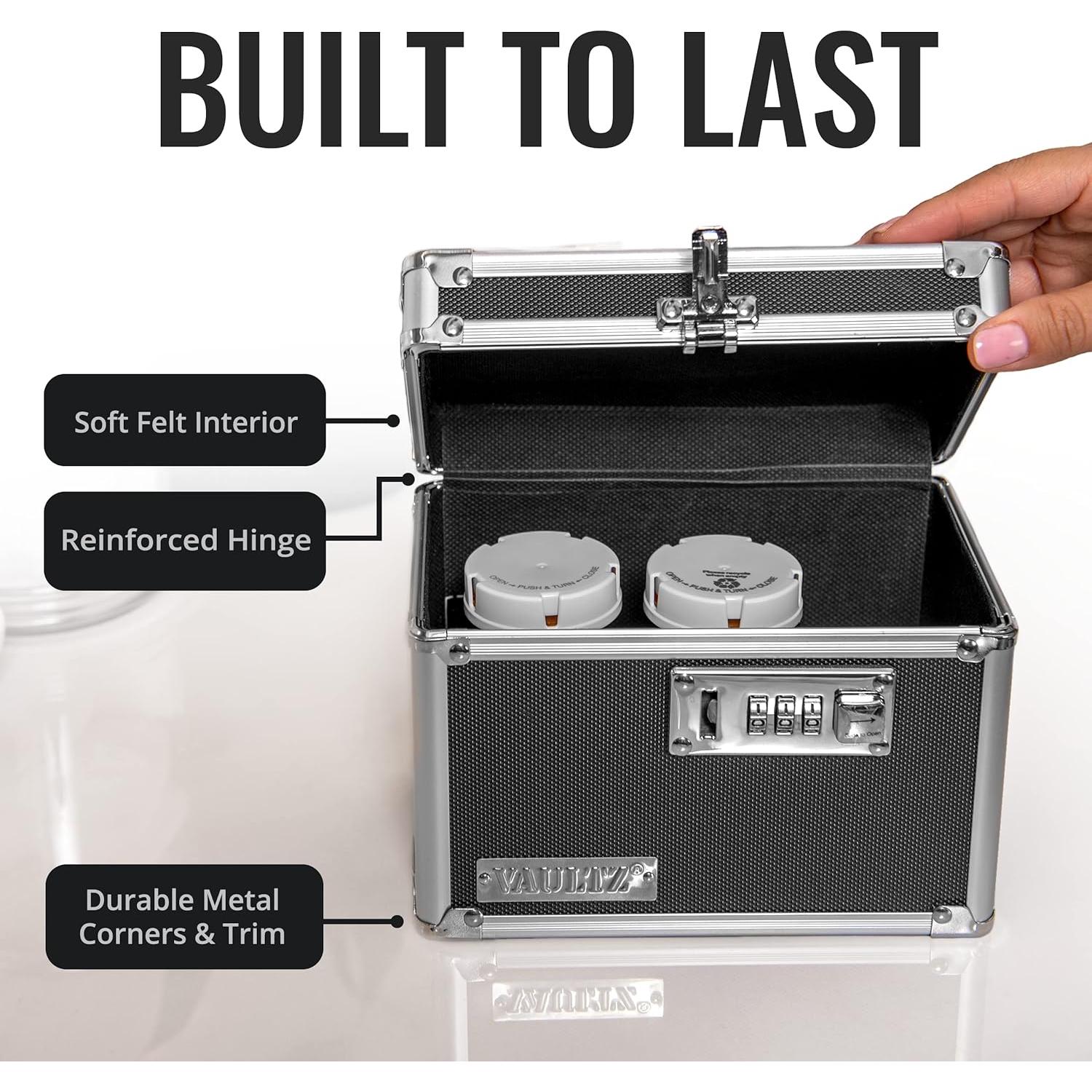 Caja de Seguridad para Medicamentos Vaultz - 12.7x17.8x12.7cm - Cerradura Combinación