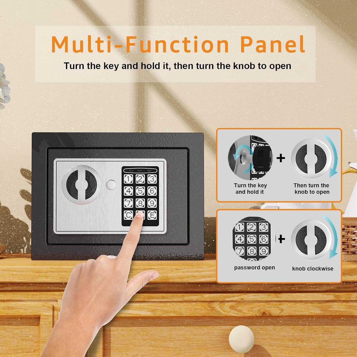 Caja Fuerte Digital Compacta Goldenkey 0.0085 m³ con Llave