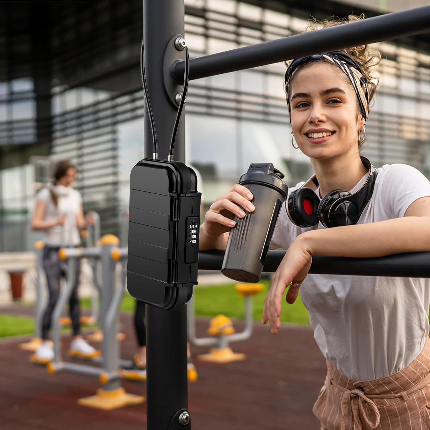 Caja Fuerte Portátil HUANLANG Negra con Cerradura de Combinación