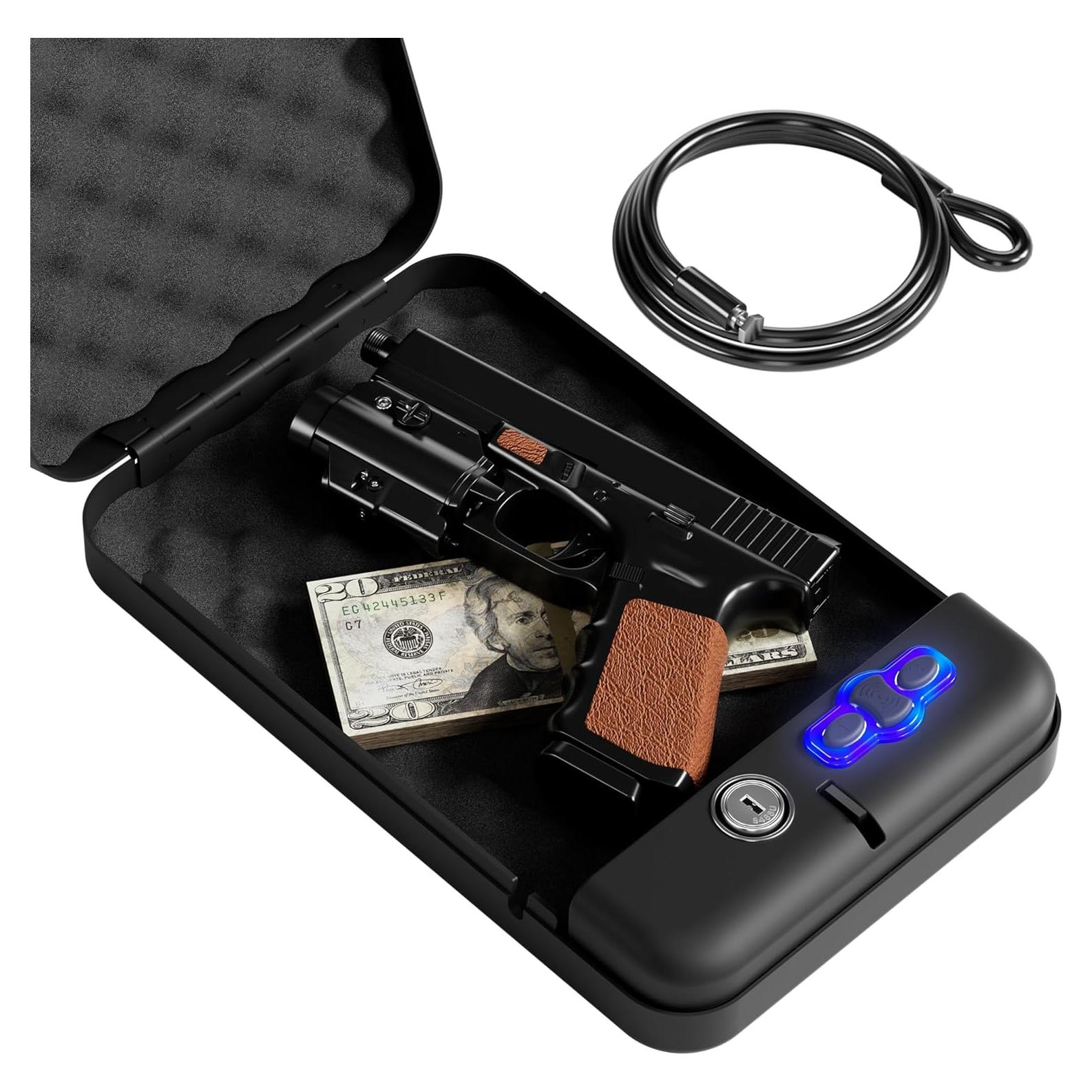 Caja Fuerte Portátil Grimtron VT1136 Electrónica para Pistolas