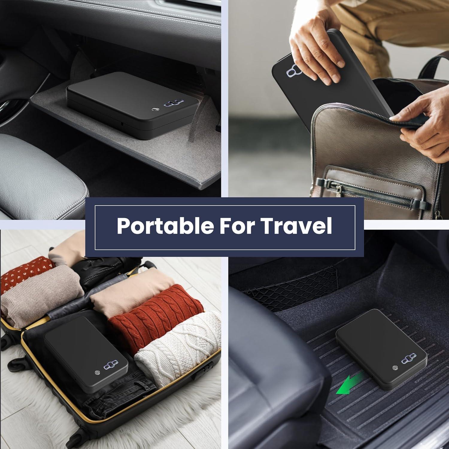 Caja Fuerte Portátil Grimtron VT1136 Electrónica para Pistolas