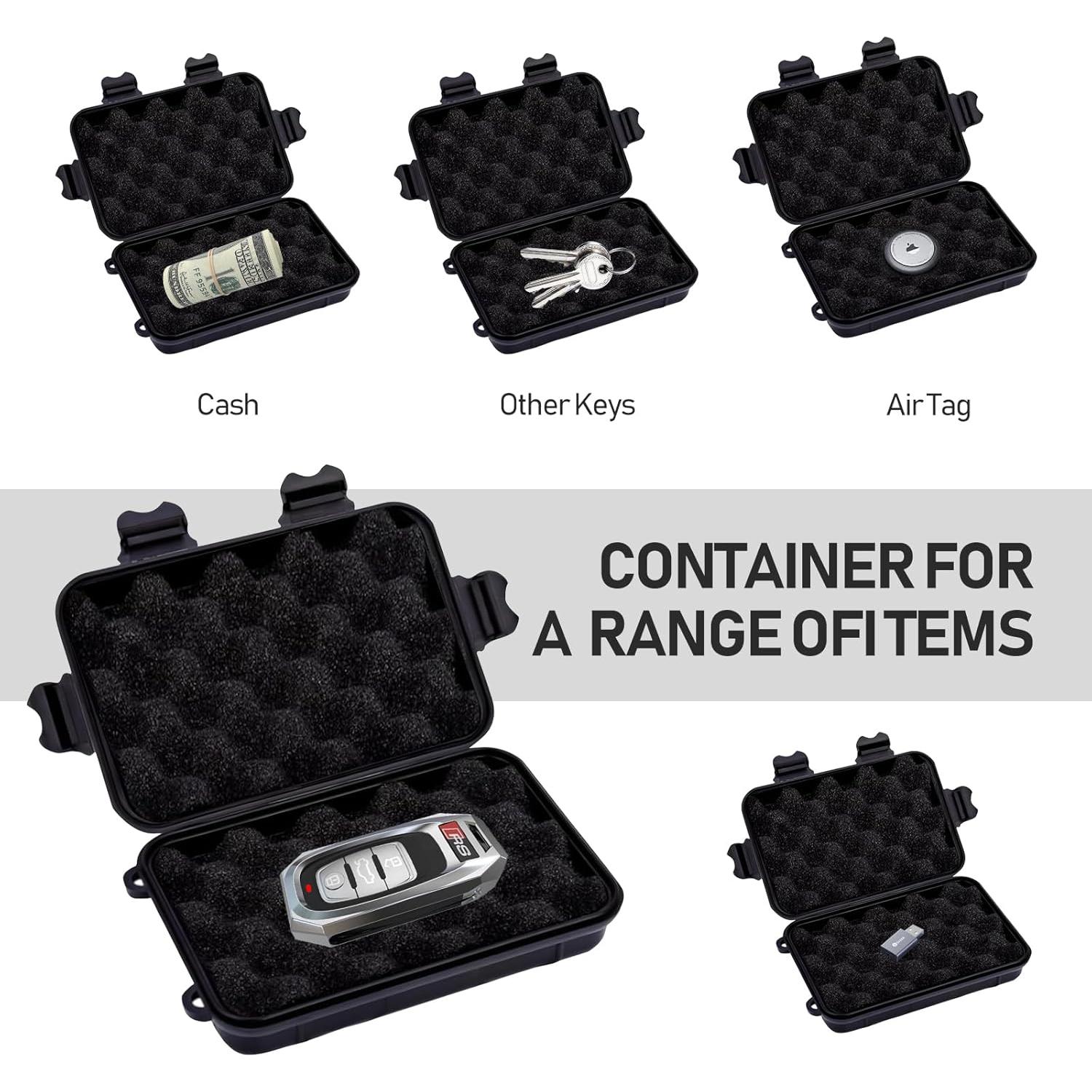 Caja de Llave Magnética TOSICAM Impermeable 2 Unidades Negro