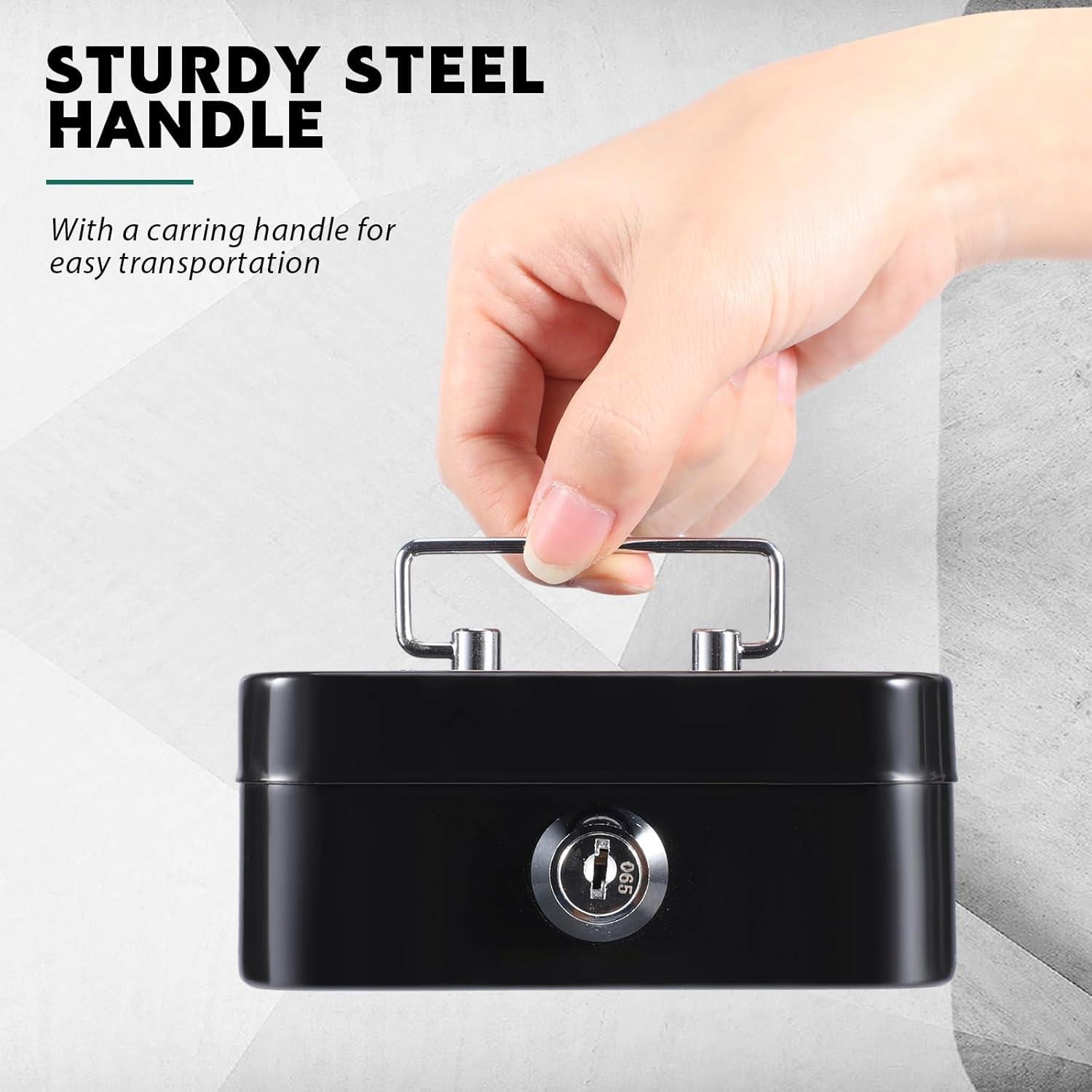 Caja de Dinero con Cerradura Tandefio 4 Piezas 11.4x8.4 cm