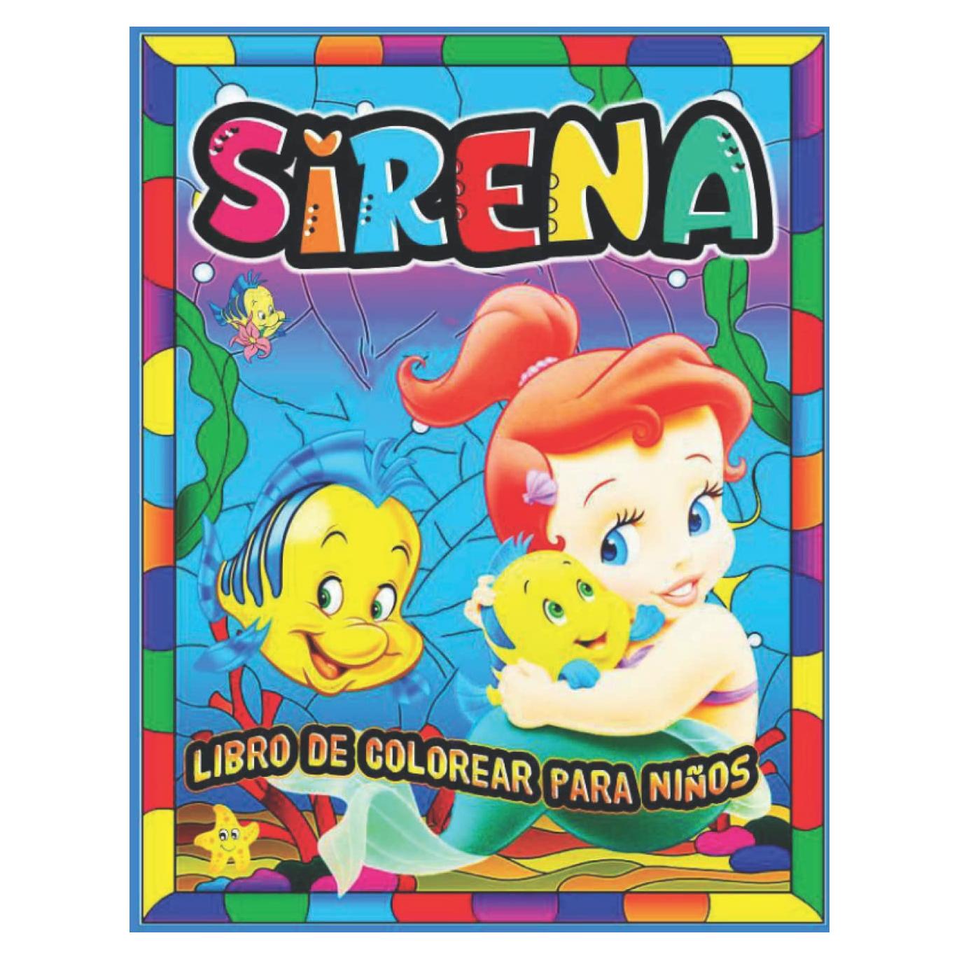 sirena libro de colorear para niños: Libro para colorear de sirenas para niños de 4 a 8 años: Maravilloso regalo | Increíble y único libro para ... cara con sirenas mágicas (Spanish Edition)