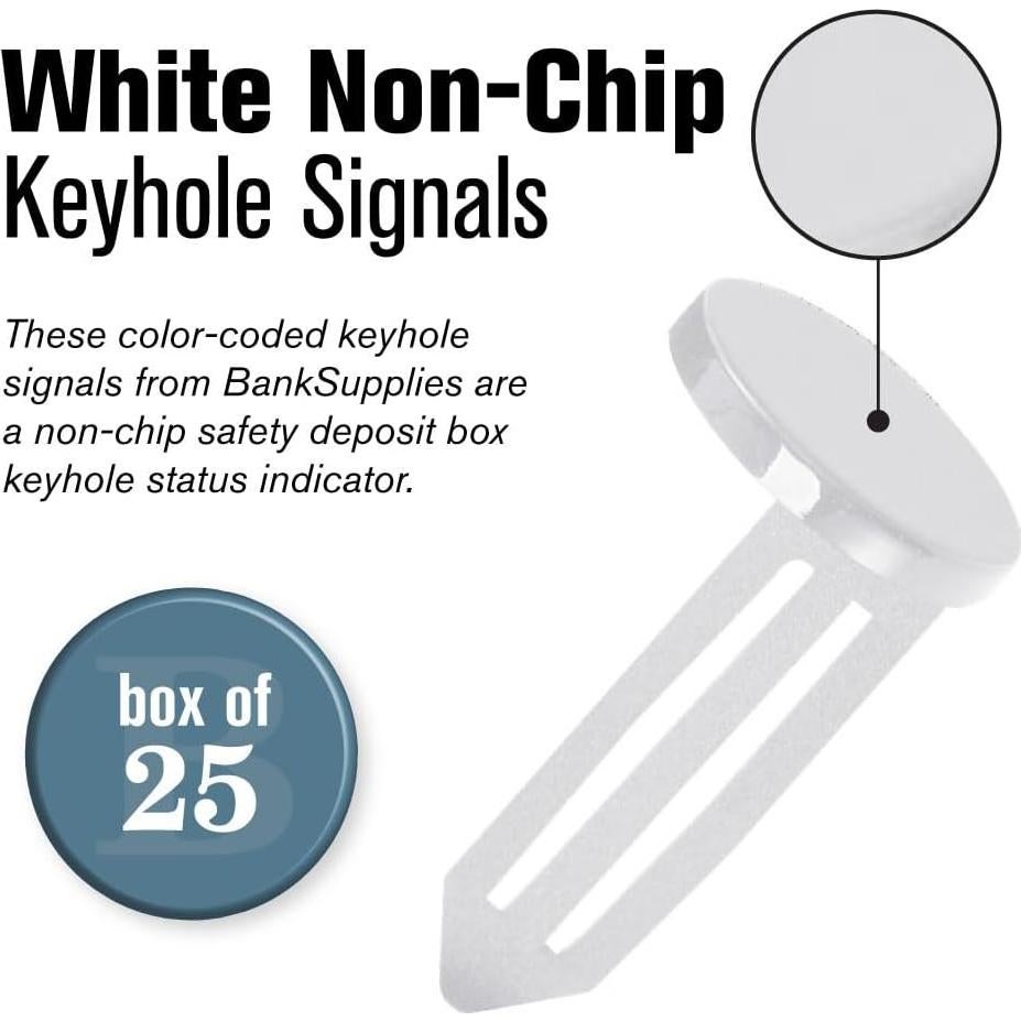 Señales de Llave BankSupplies - Caja Disponible para Alquilar - 25 Unidades