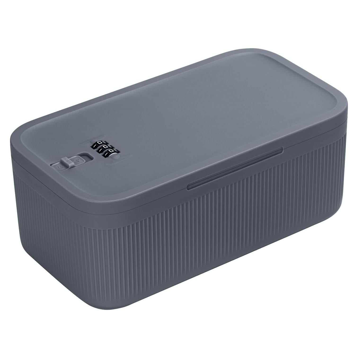 Caja de Almacenamiento con Cerradura BOMKVIN 23.5x12.7x9.1cm