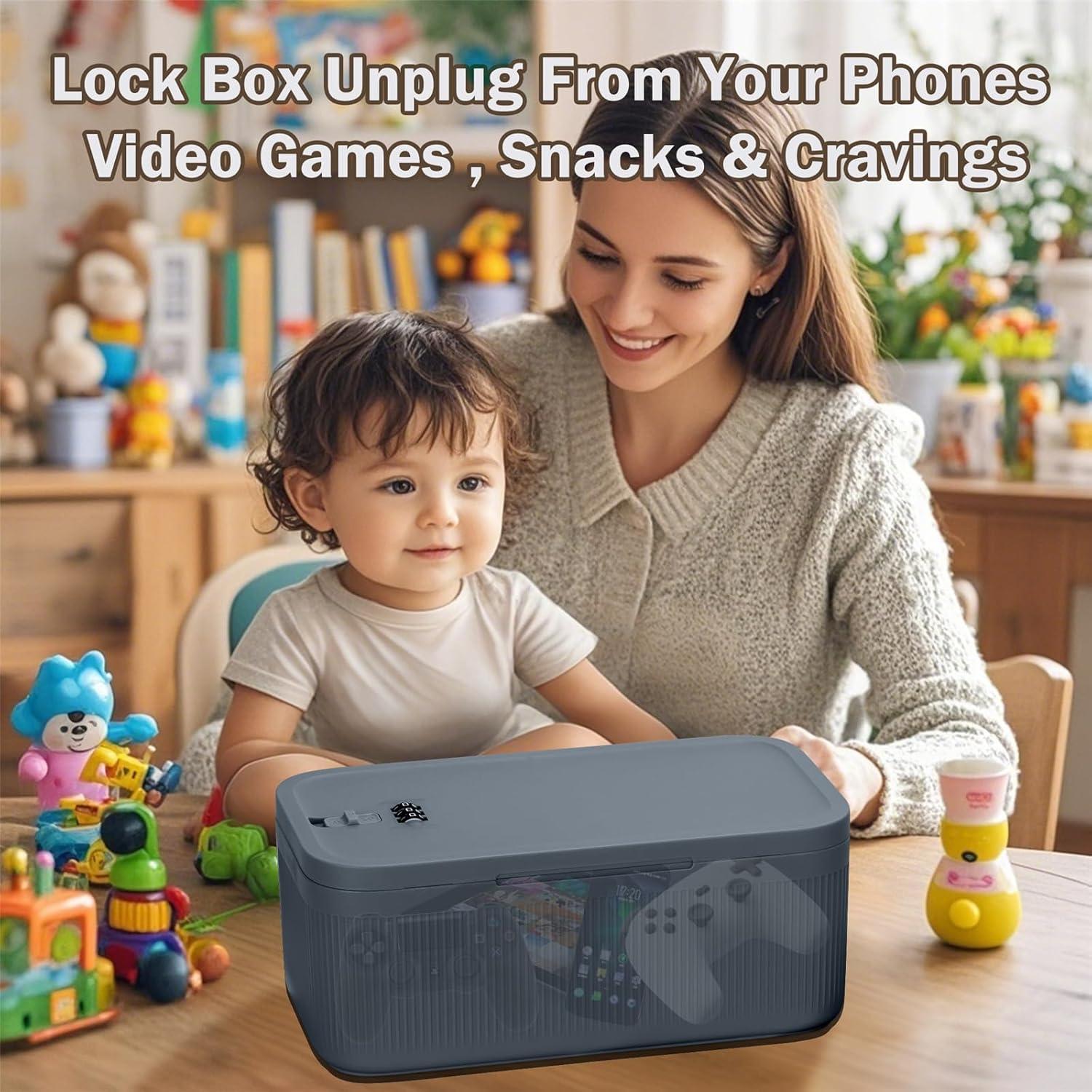 Caja de Almacenamiento con Cerradura BOMKVIN 23.5x12.7x9.1cm